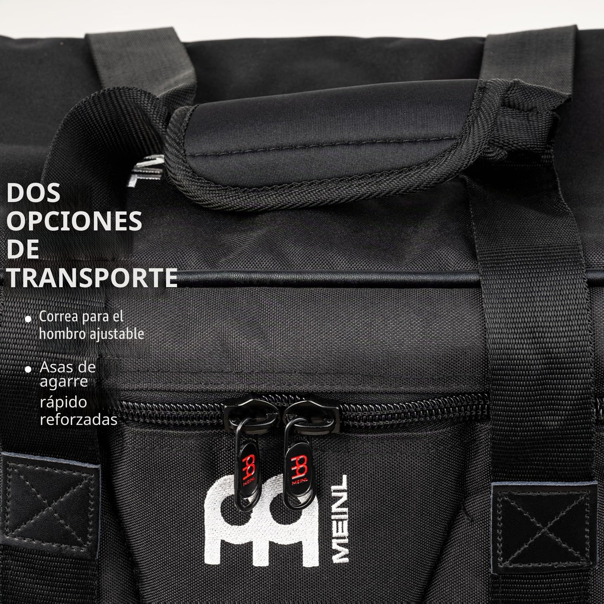 Meinl Percussion MBB - Bolsa para bongós, color negro | Bolsa para bongos estándar, con asa y correa para el hombro, nailon