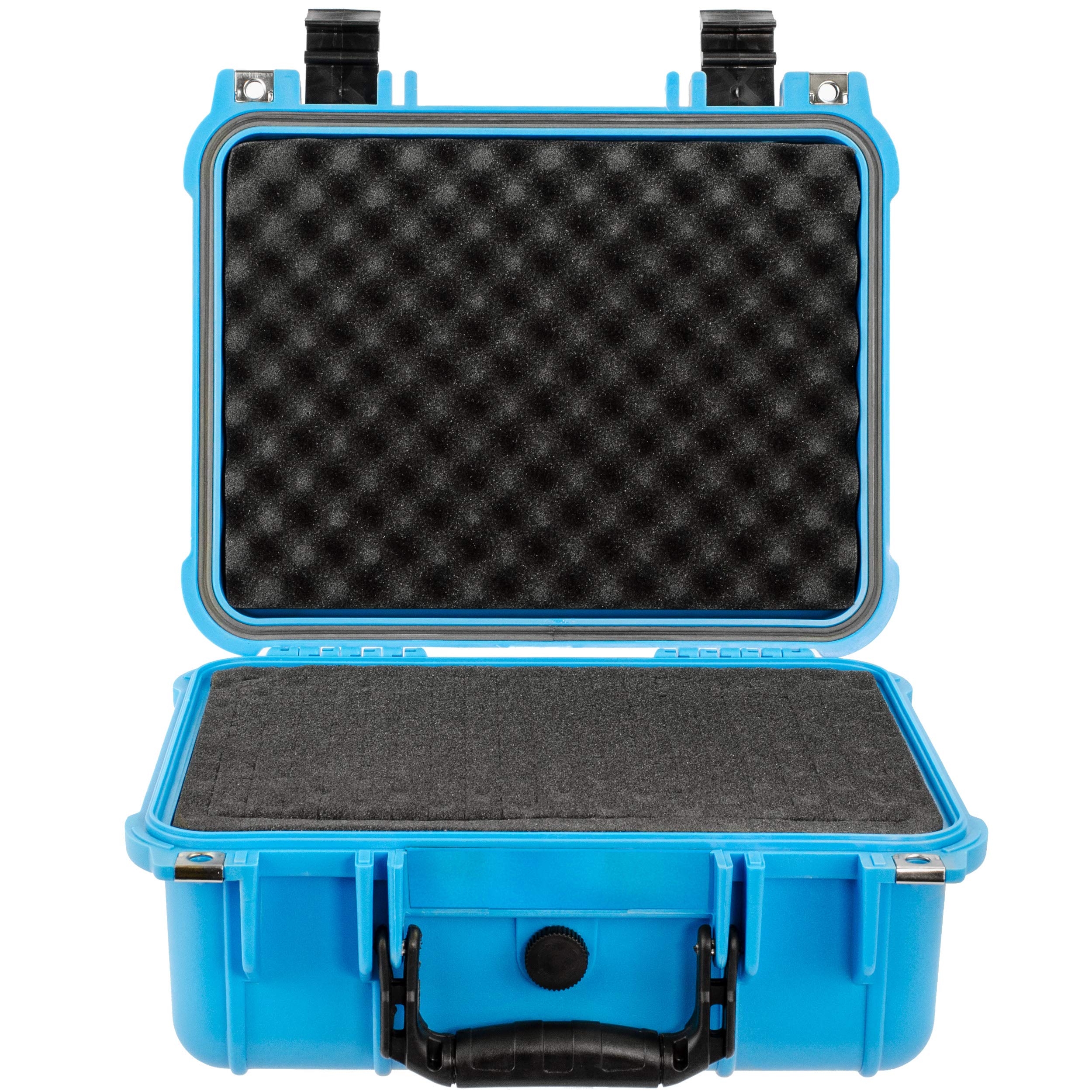 Eylar Custodia protettiva rigida per fotocamera, impermeabile e antiurto, con schiuma, approvata TSA, 13,37 pollici, 11,62 pollici, 6 pollici, colore: azzurro, Azzurro, Compact, Compatto
