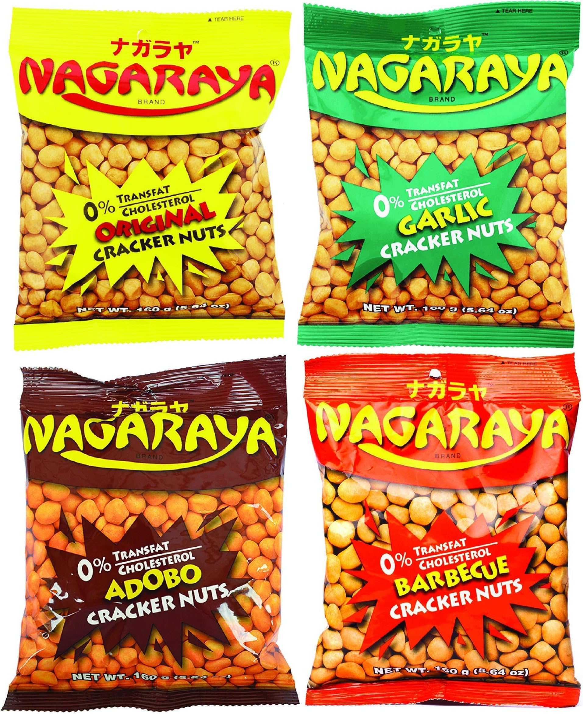 Nagaraya Cracker Nuts (Assorted, 4 Flavors)