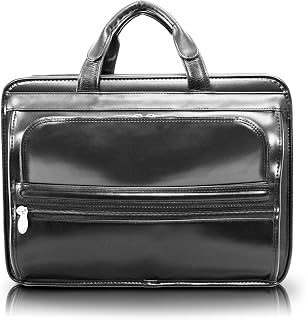 McKlein Elston Black 15.6" Nylon Double Compartment Laptop Case