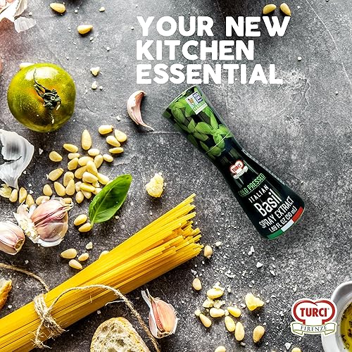 Miniatura 5 de Turci Spray de extracto de albahaca italiana de 1.69 onzas líquidas, un toque final lleno de sabor en platos calientesfríos, extracto natural, sin