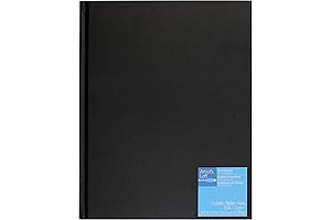 8.5 x 11 Black Hardbound Sketchbook: A Sturdy Companion for Your Artistic Explorations