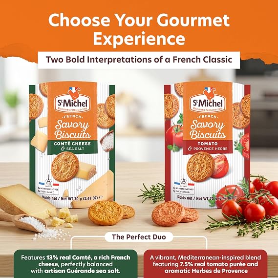 St Michel Savory Biscuit Conte Cheese & Geland Salt 70g
