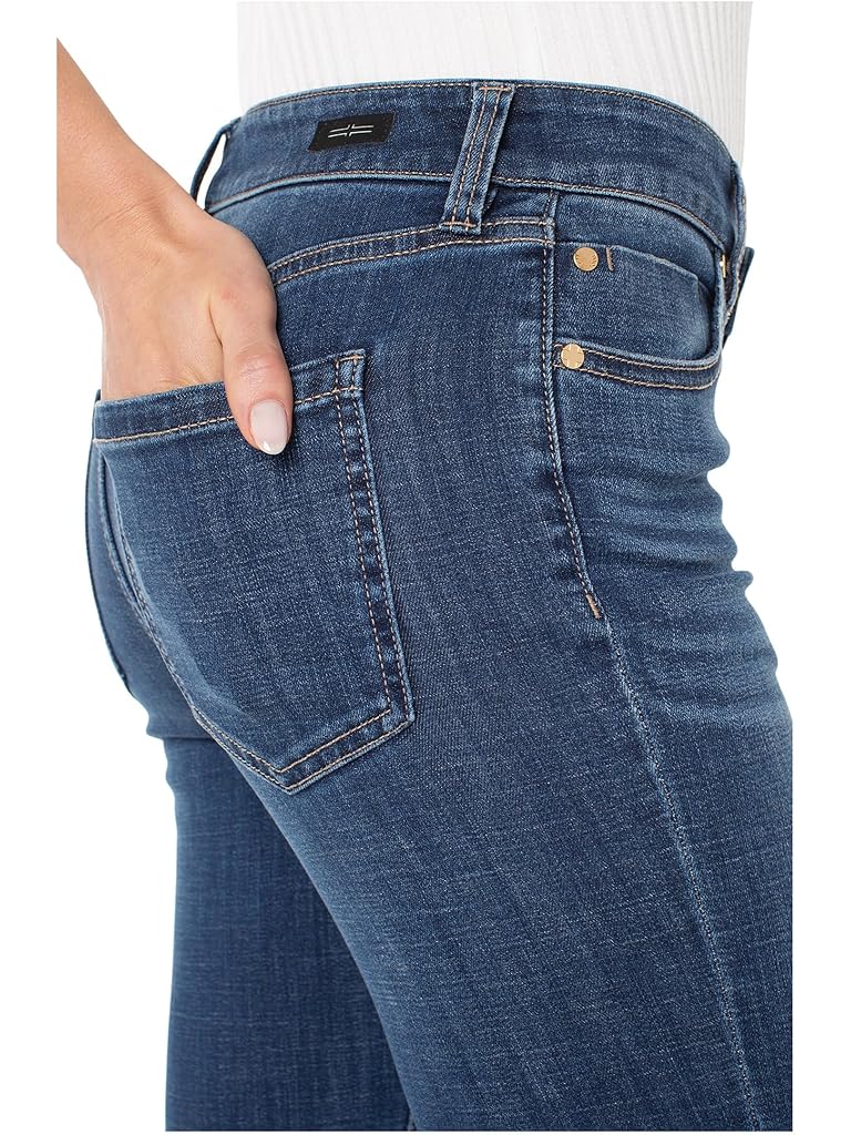 Blue Liverpool Los Angeles Hannah Mid-rise Flare Jeans