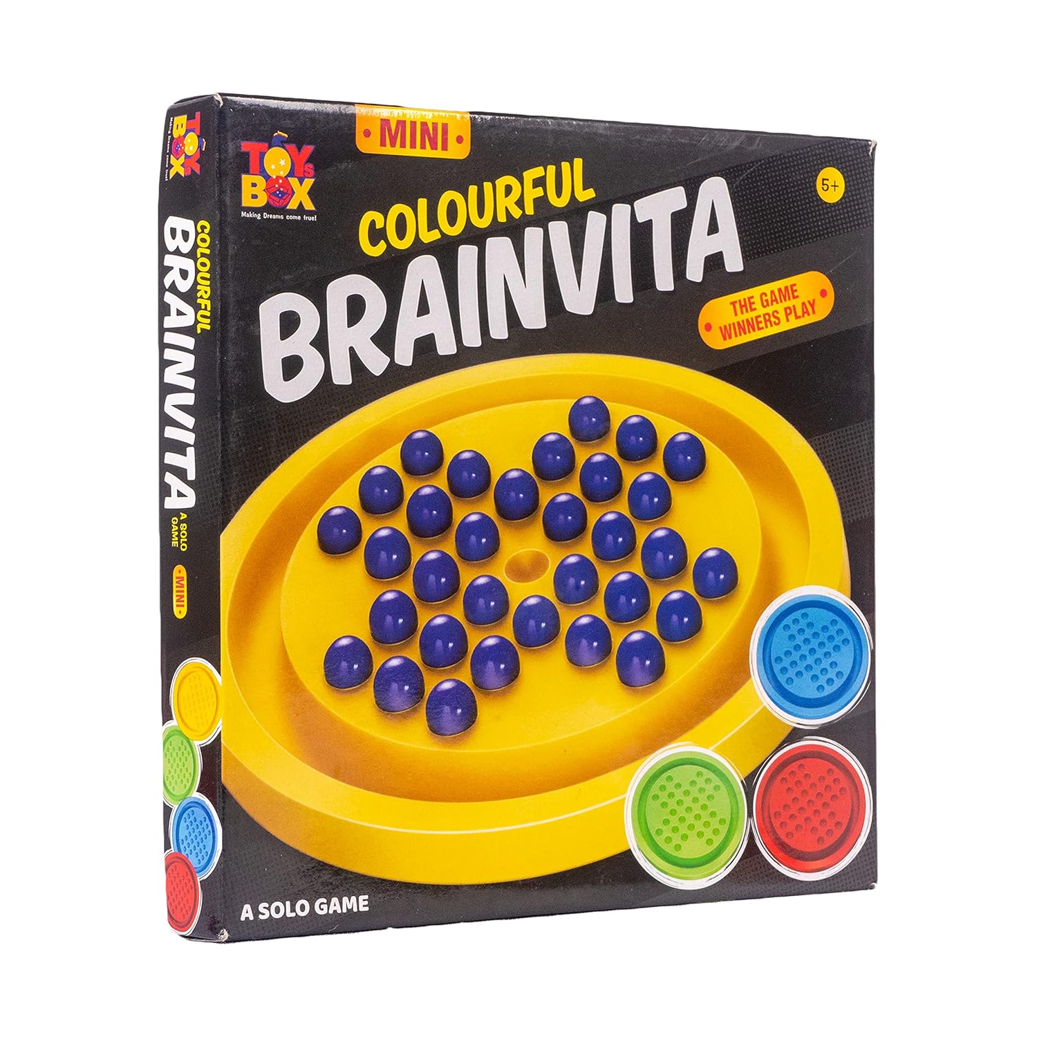 Buy Toysbox Colourful Brainvita Mini Mind Challenging Board Game with 32 Marbles Marble