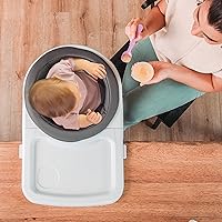 Vista 9 de Chicco FastLock 360 Trona Giratoria con Gancho, Trona Portátil para Bebés y Niños Pequeños, Se Instala en Segundos Carbón/Gris