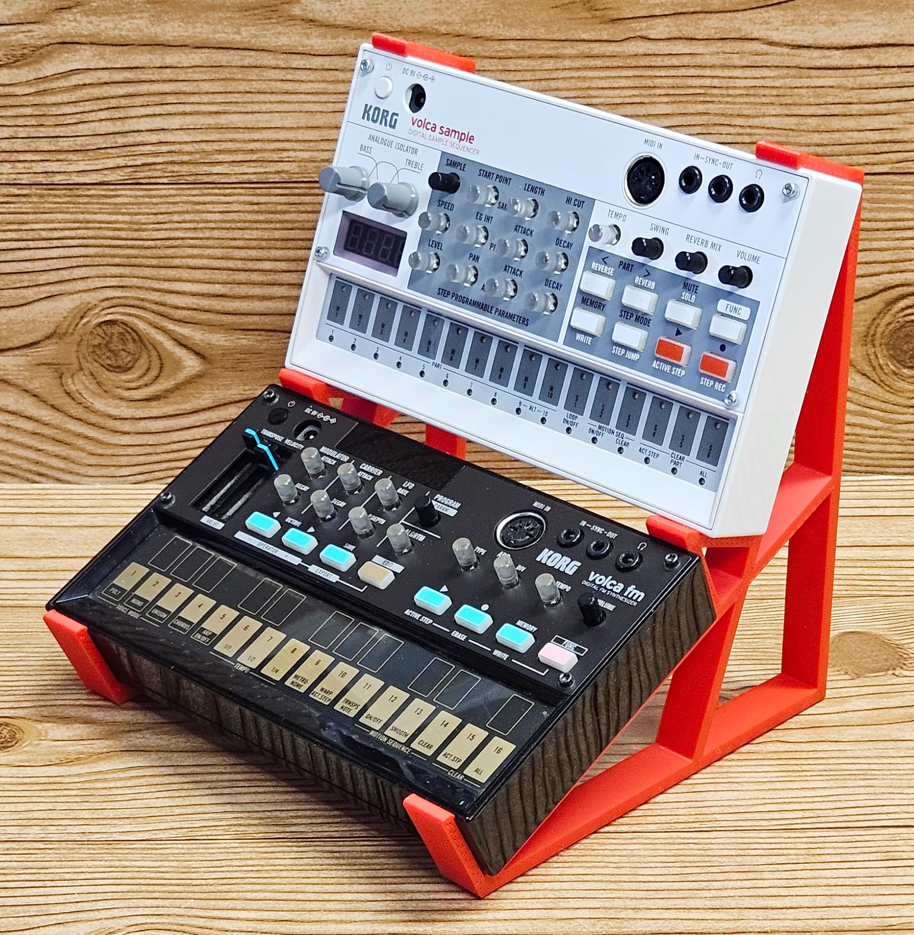 Amazon.com: The Analog Source 2 Tier Red Color Desktop Stand for