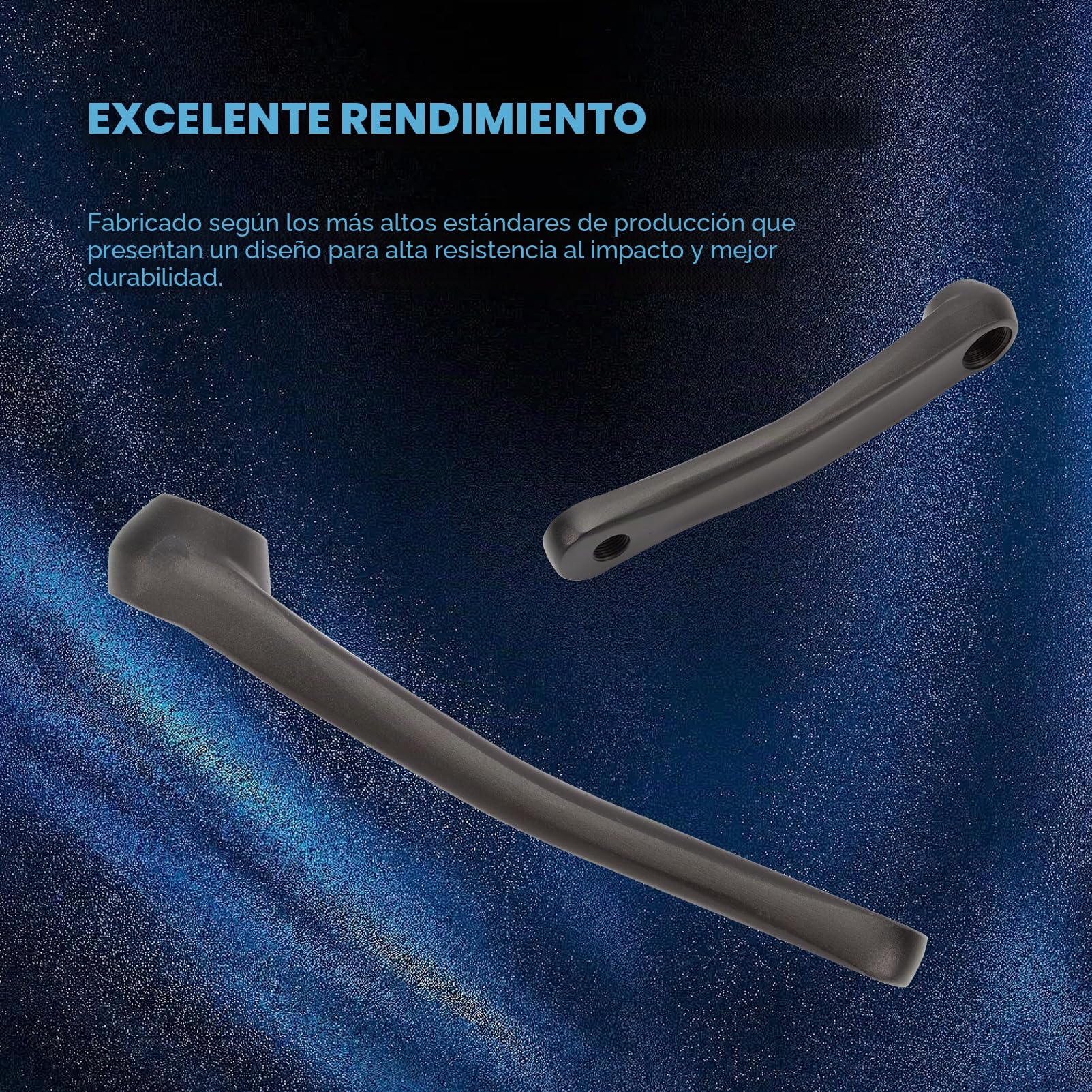 Biela para bicicleta de montaña, 2 manivelas duraderas BMX Old School Cruiser