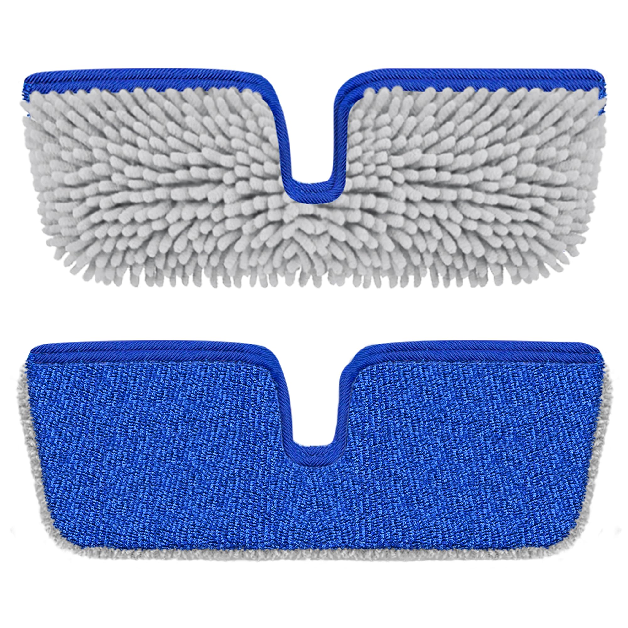 Reusable Mop Pads for Enspoway Dust Mop - Double-Sided Microfiber Chenille Refills for Kitchen Bathroom Tile Cleaning - Washable Absorbent Pads for Hardwood Laminate Floor Cleaning Only for B0FRDZDTMP