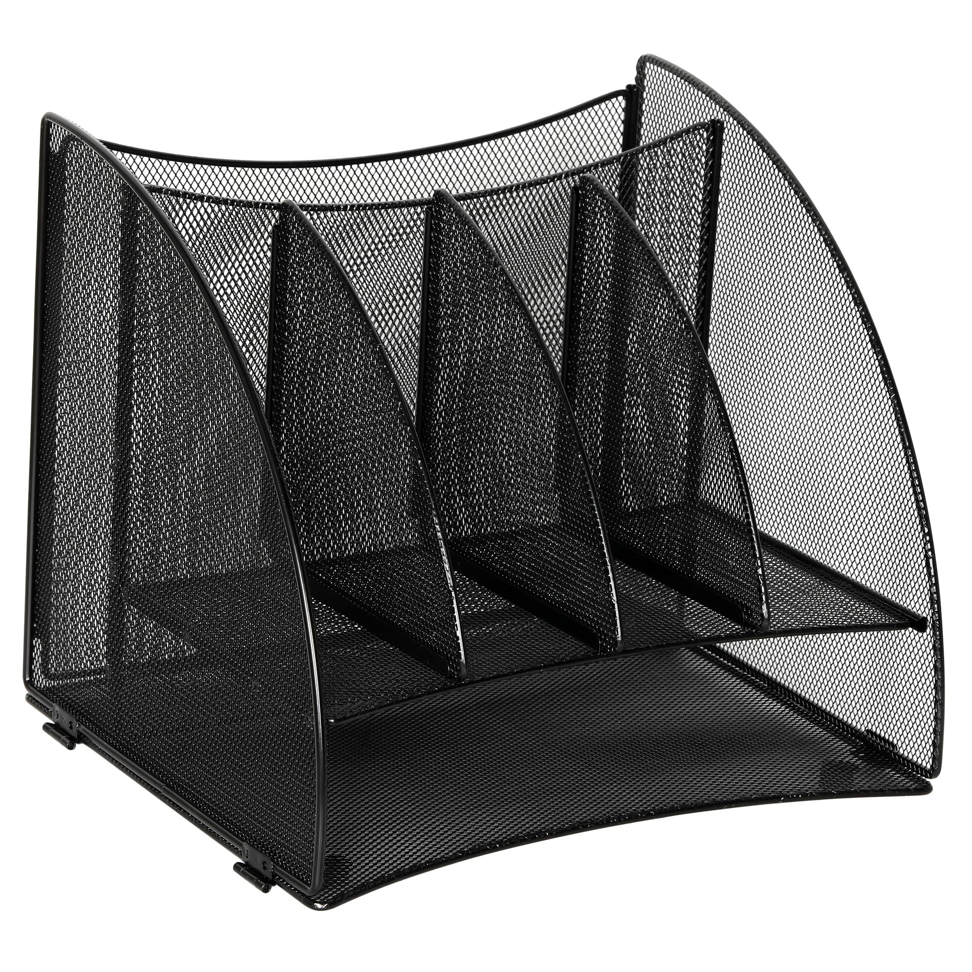 TQVAI Letter Tray Desk Tidy Organiser Document Holder Paper Storage Organiser Magazine File Holder, Black