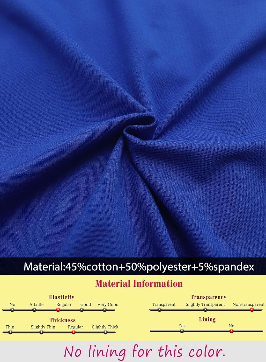 VFSHOW Womens Front Zipper Office Business Work Church Professional Front Zipper Knee Length A Line Fit and Flare Dress - Image 5