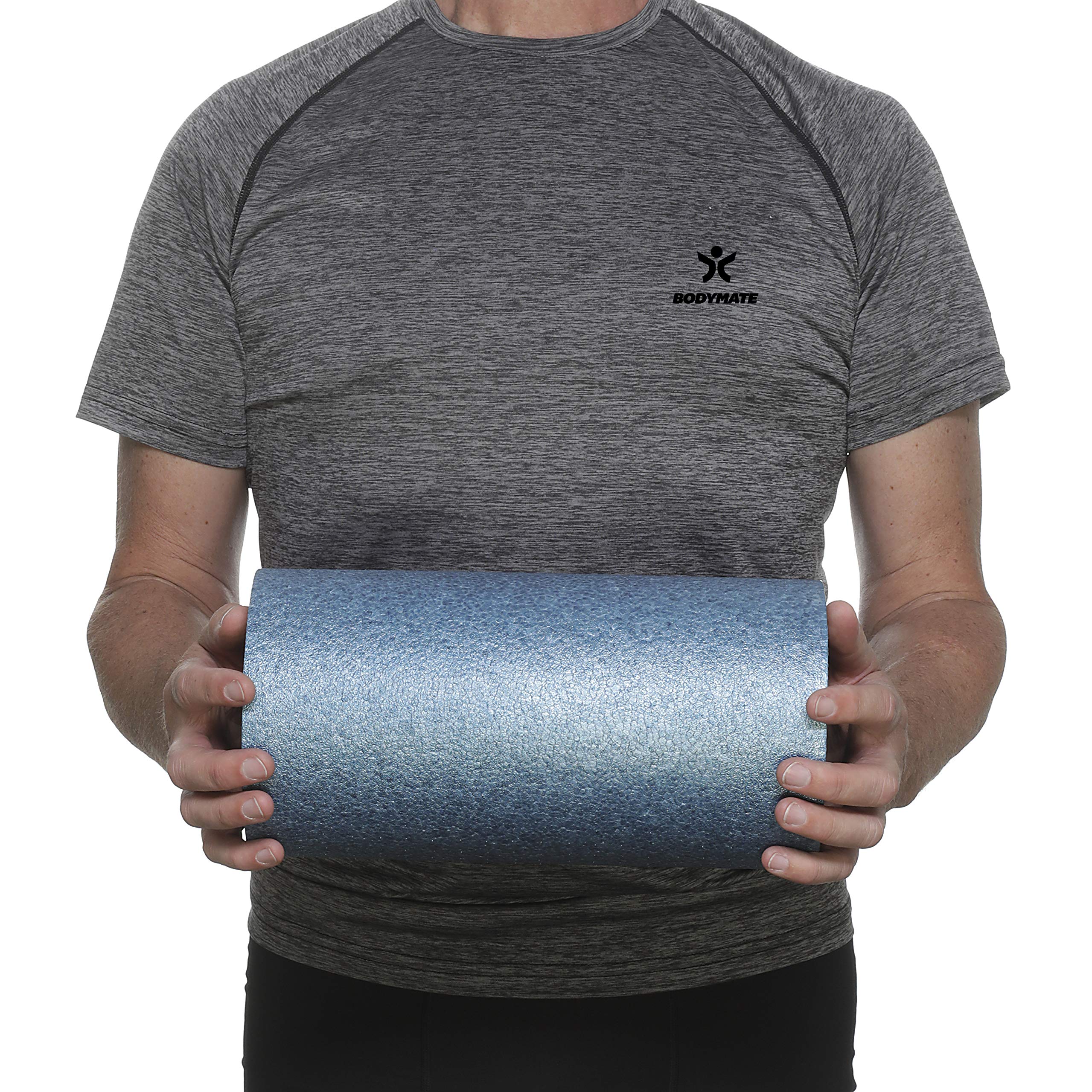 BODYMATE Rodillo Standard para Tejido fascial | Dureza Media | Longitud 30 cm diámetro 15 cm | con Libro electrónico Gratuito | Rodillo miofascial Profesional