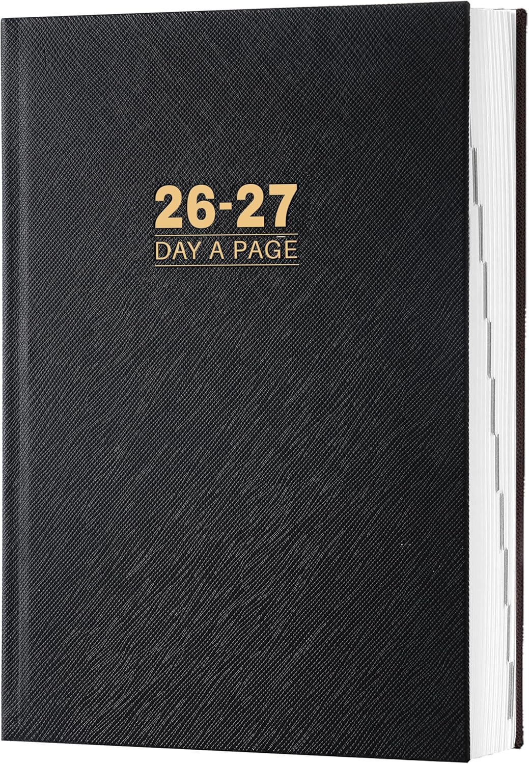 2026-2027 Diary - Diary 2026-2027 Full Page Per Day, Page A Day Calendar, Jul. 2026 - Jun. 2027, 5.8" x 8.4", Agenda for 365 Days - Hardcover Black