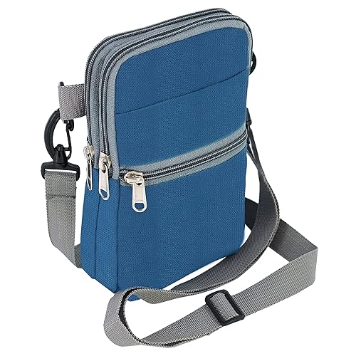 Storite Stylish Nylon Sling Cross Body Travel Bag for Men Women(13 x 5.5 x 22cm)