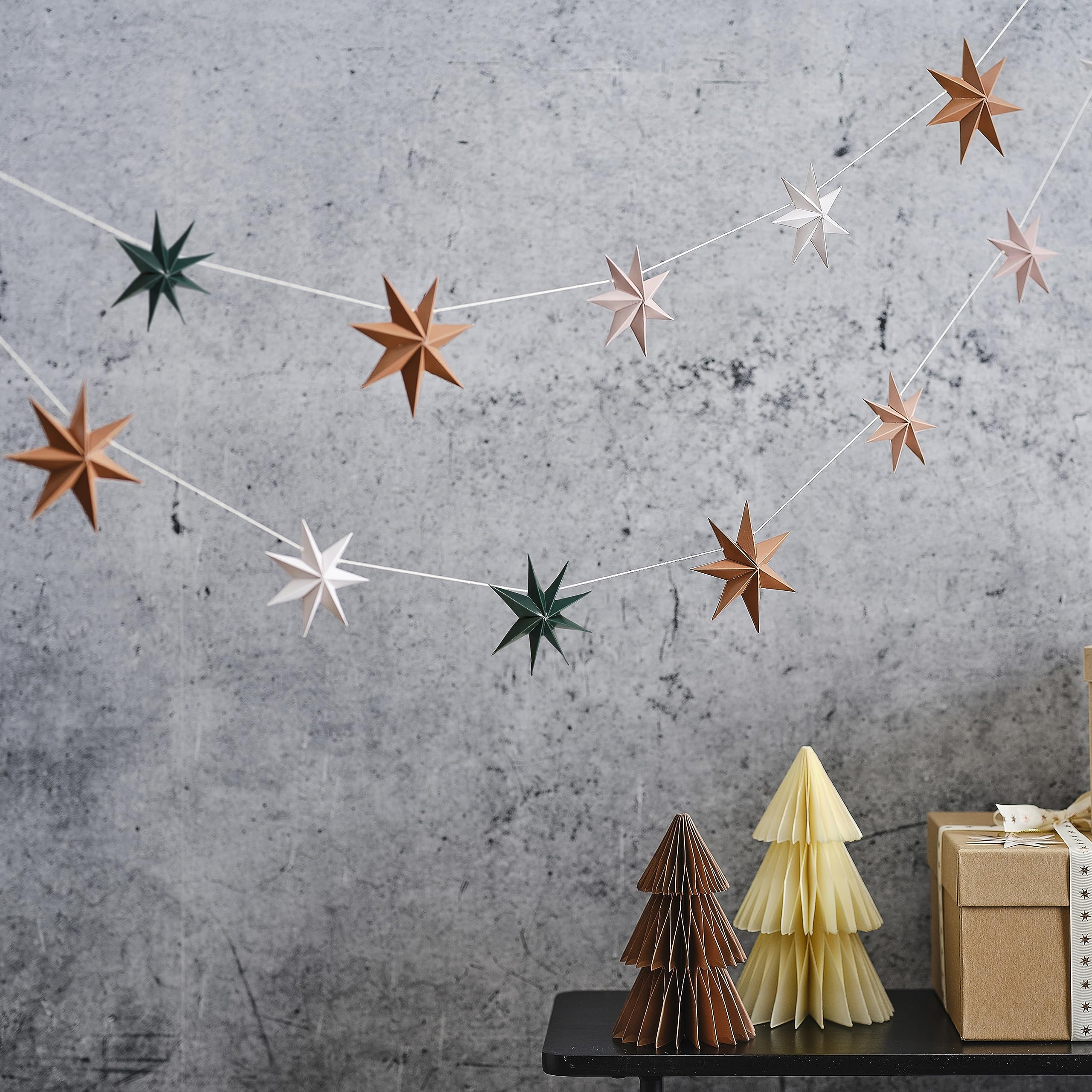 Ginger Ray Bunting - Paper 3D Stars