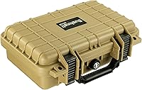 Vista 5 de Bushnell Estuche rígido compacto impermeable de 11.6 pulgadas para pistolas, a prueba de golpes y listo para TSA (bronceado), BN00010-GUN