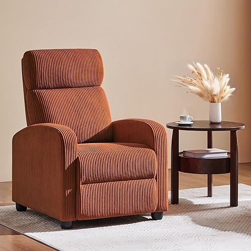 Miniatura 101 de Yaheetech - Sillón reclinable, moderno sofá reclinable individual, asientos de cine en casa Negro -,Beige,Marrón,Gris,Beige Bronceado,Azul,Rojo