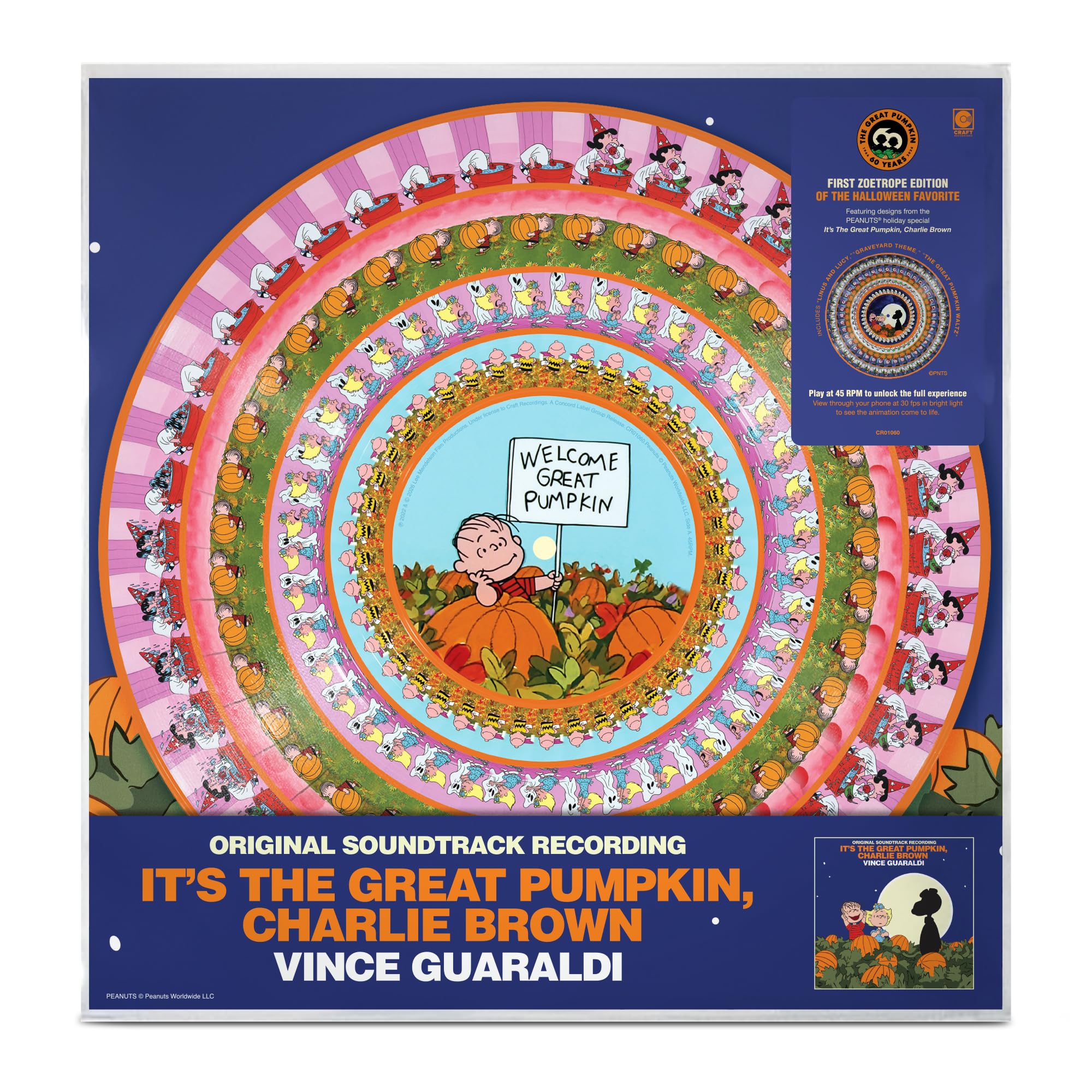 It's The Great Pumpkin, Charlie Brown ición 60 Aniversario Color Zoetrope)