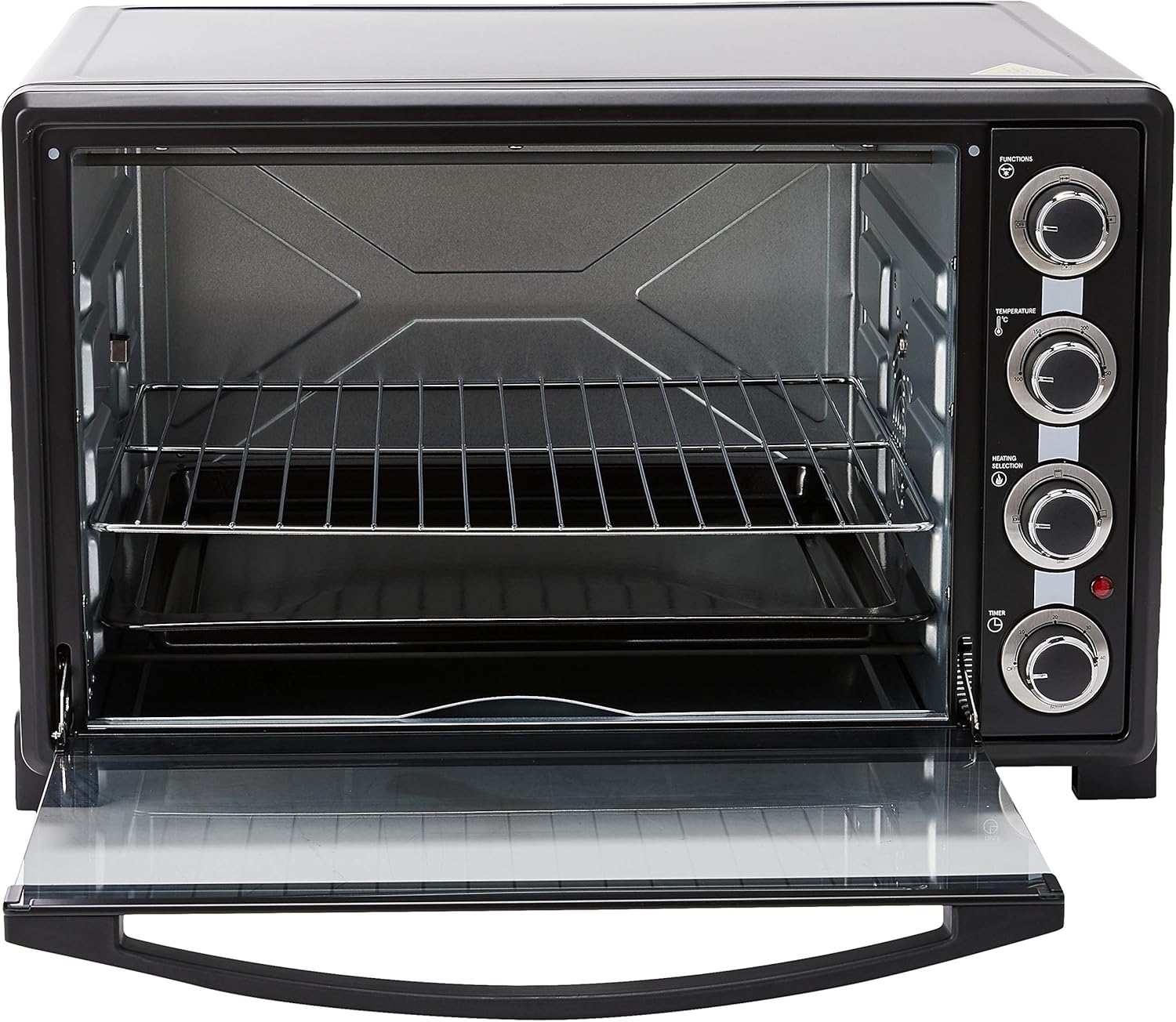 PowerPac Electric Oven PPT60 with door open, showing interior