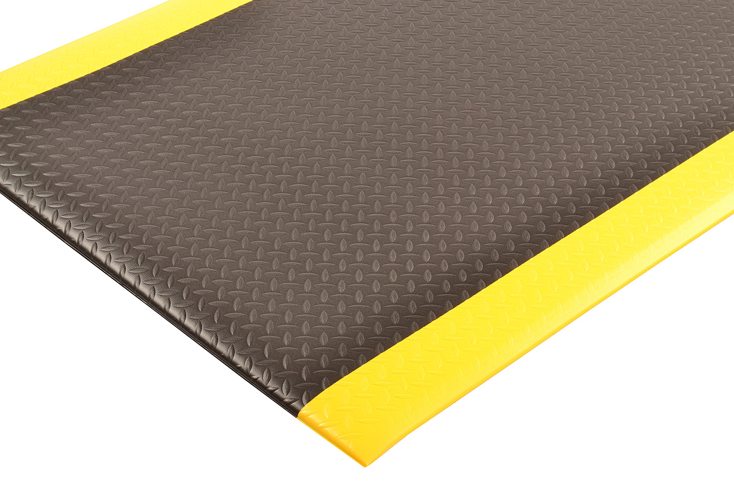 Notrax - 419S0026BY 419 Diamond Sof-Tred W/Dyna-Shield tapete de Seguridad antifatiga, para el hogar o el Negocio, 2 x 6 pies, Negro/Amarillo