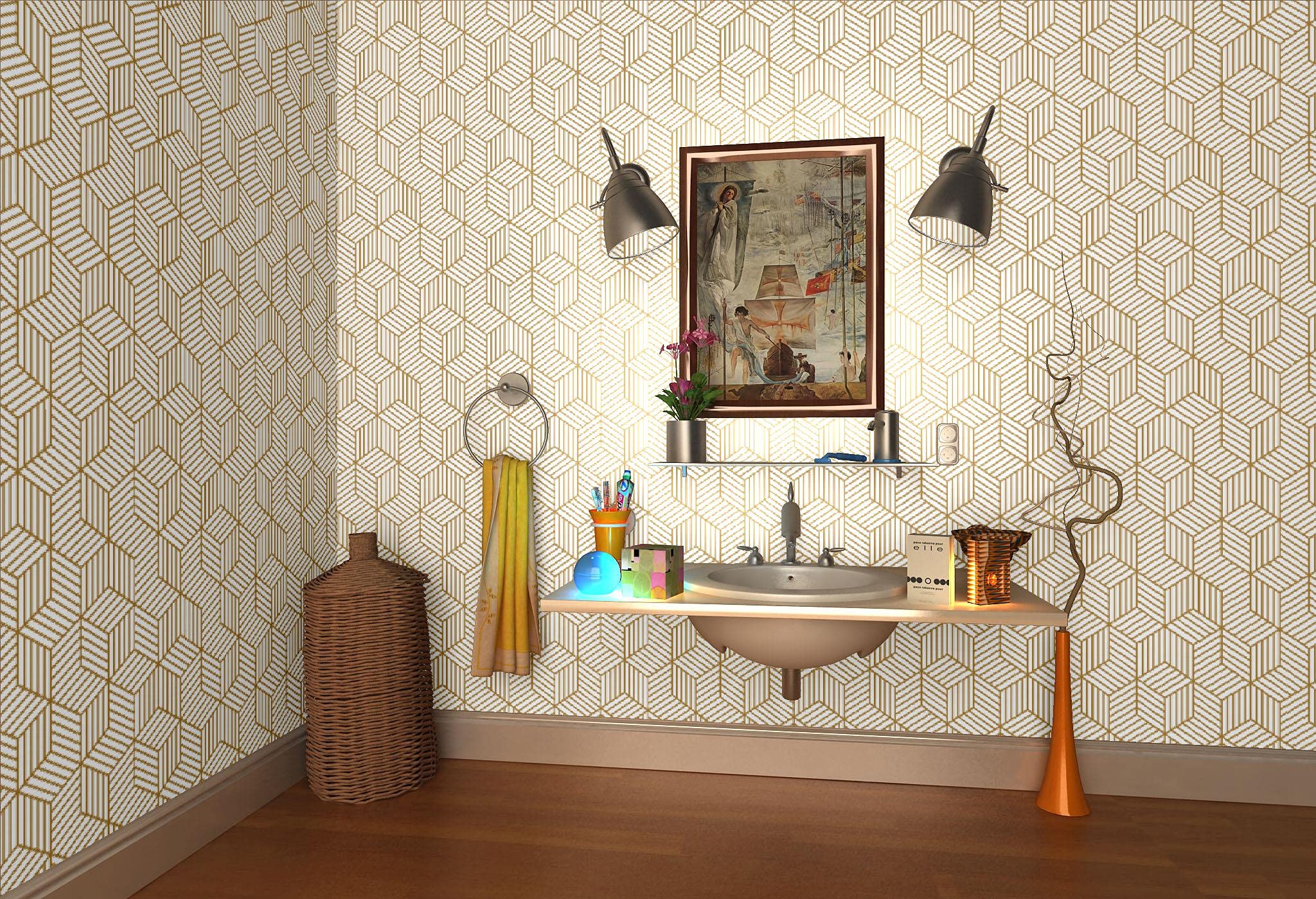 Nowoczesna minimalistyczna geometryczna samoprzylepna tapeta samoprzylepna 44 x 1000 cm paski folia meblowa kuchnia wodoodporna usuwalna winylowa do użytku domowego