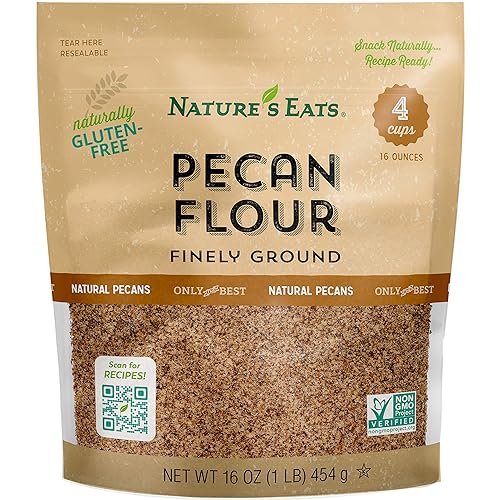 Natures Eats Pecan Flour Finely Ground 16 Ounce