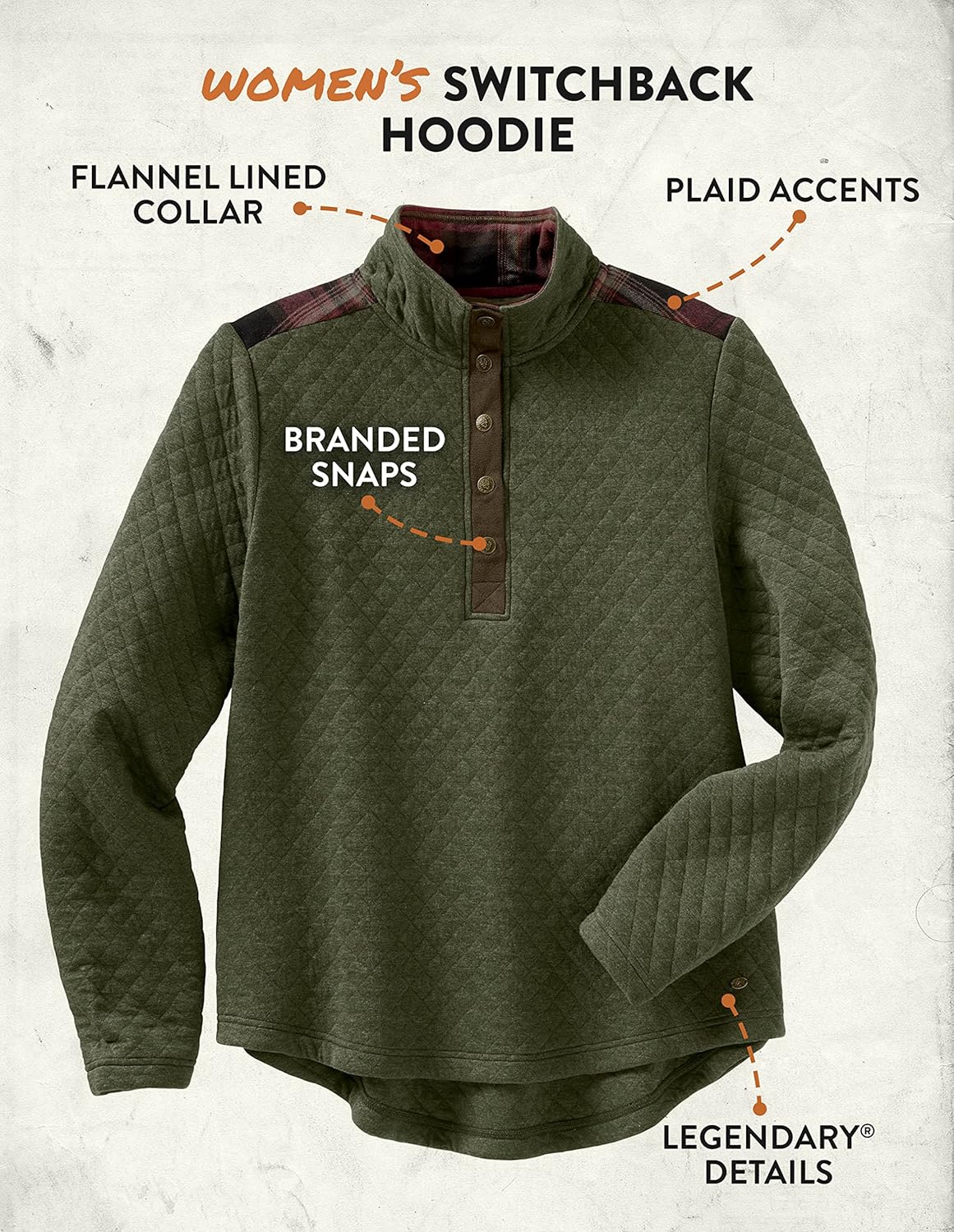 Legendary Whitetails Women's Cedar Cabin Quilted Tunic Top - Image 2