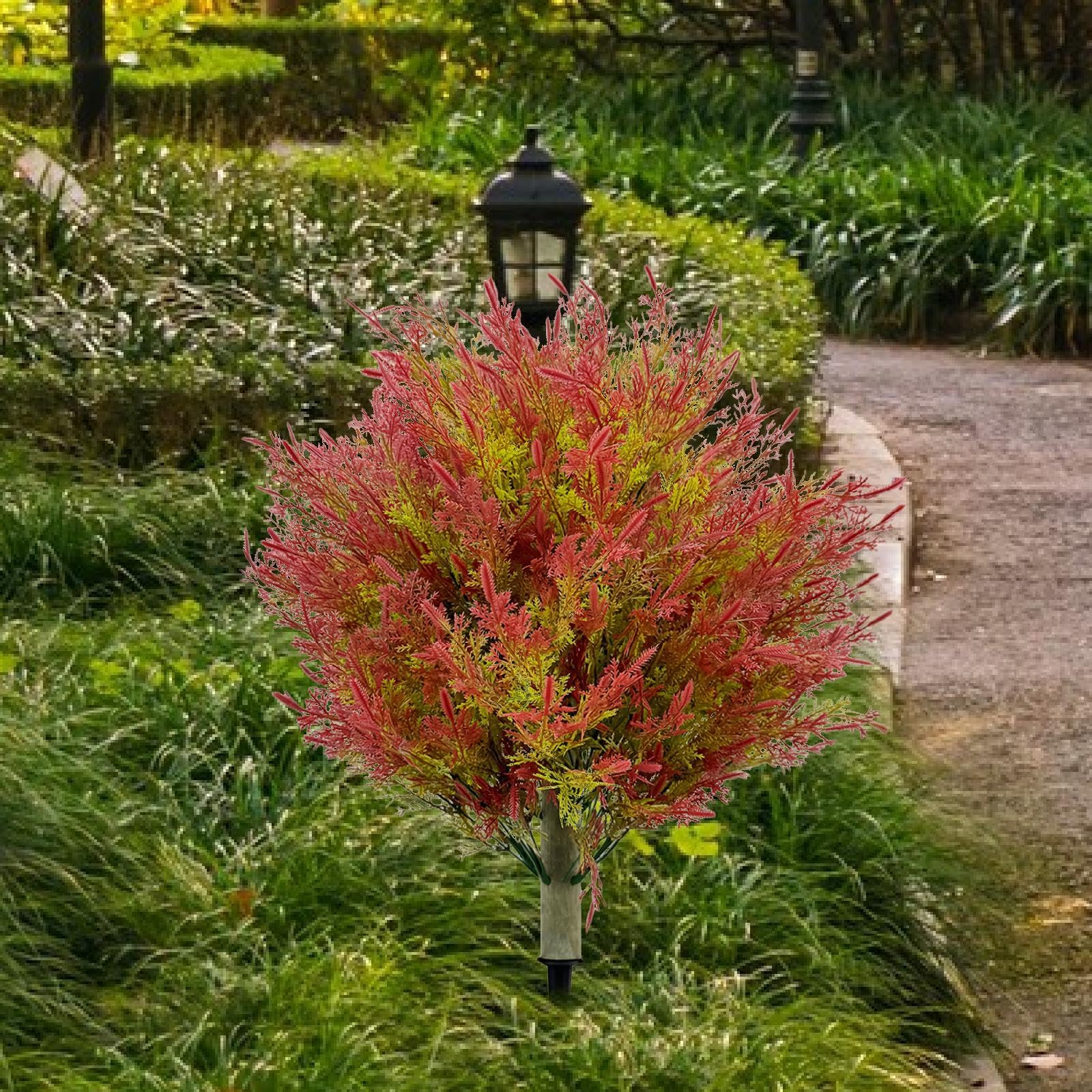 Künstliche Pflanze, Gartenpfahl, realistische Outdoor-Dekoration, Feengarten, Zubehör, Bauernhaus, Veranda, Dekoration, Foto-Requisiten, pflegeleichtes PP-Material