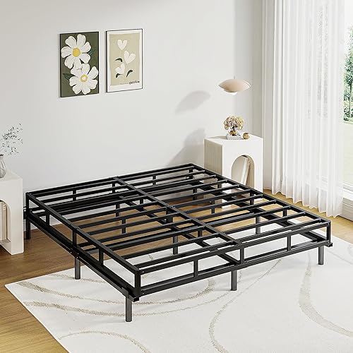 Miniatura 8 de Base de colchón de metal de 5 pulgadas, base de colchón inteligente, base de colchón resistente, fácil montaje