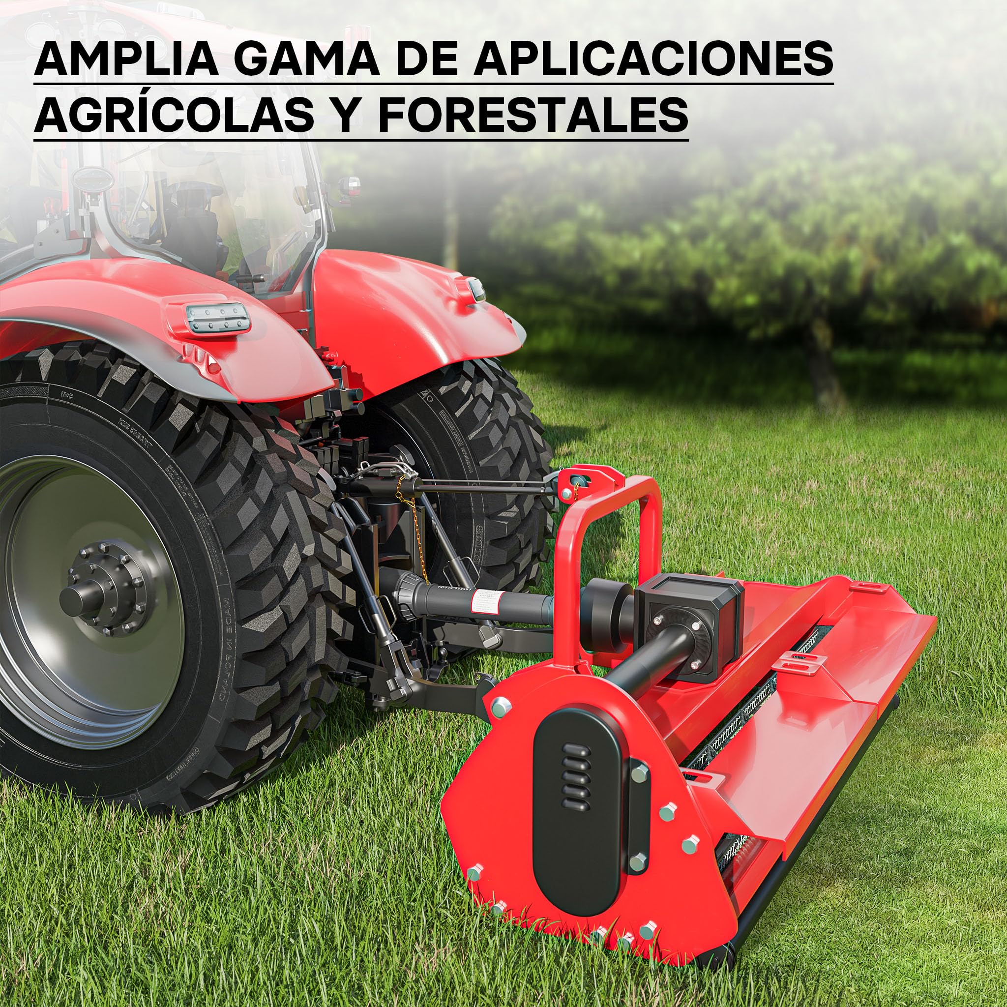 WilTec Toma de Fuerza T2 Eje transmisión cardán 740-960mm 270Nm 540rpm PTO 23KW (31CV) 2X 1 3/8" 6 Dientes