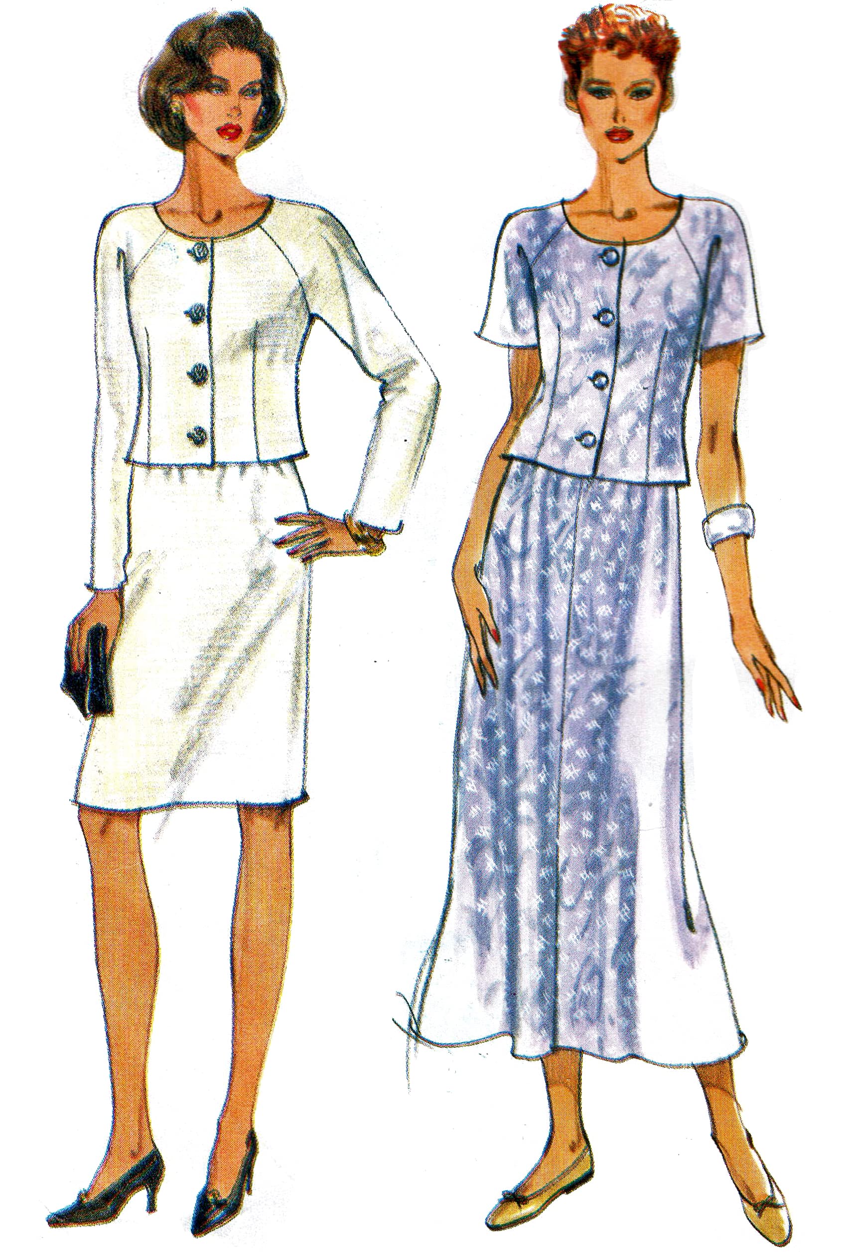 VogueVery Easy 7015 Koko Beall Sewing Pattern Top & Skirt sizes 8-10-12