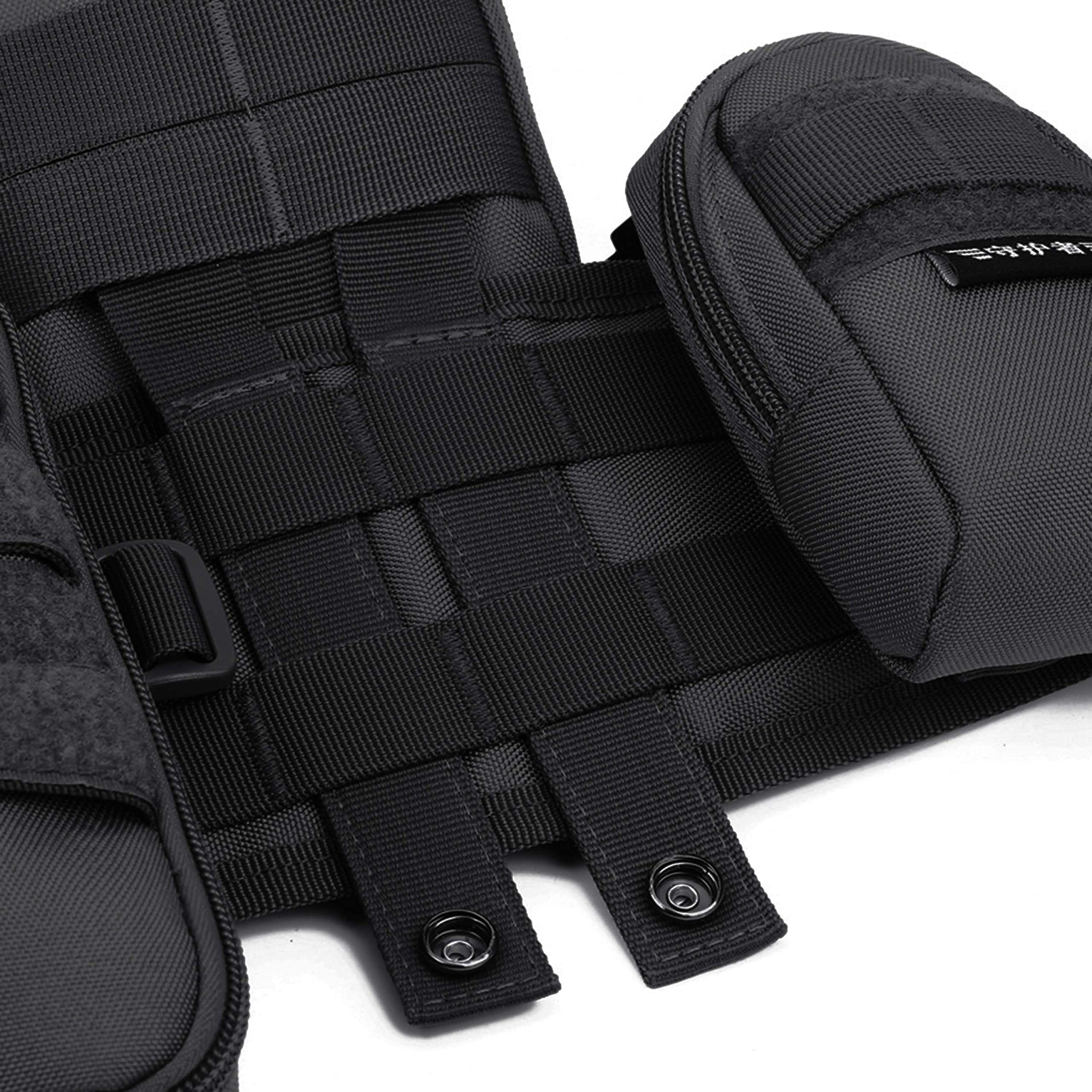 Huntvp Cinturone Molle Cintura Tattica Militare Imbottita per Softair Caccia Outdoor Trekking