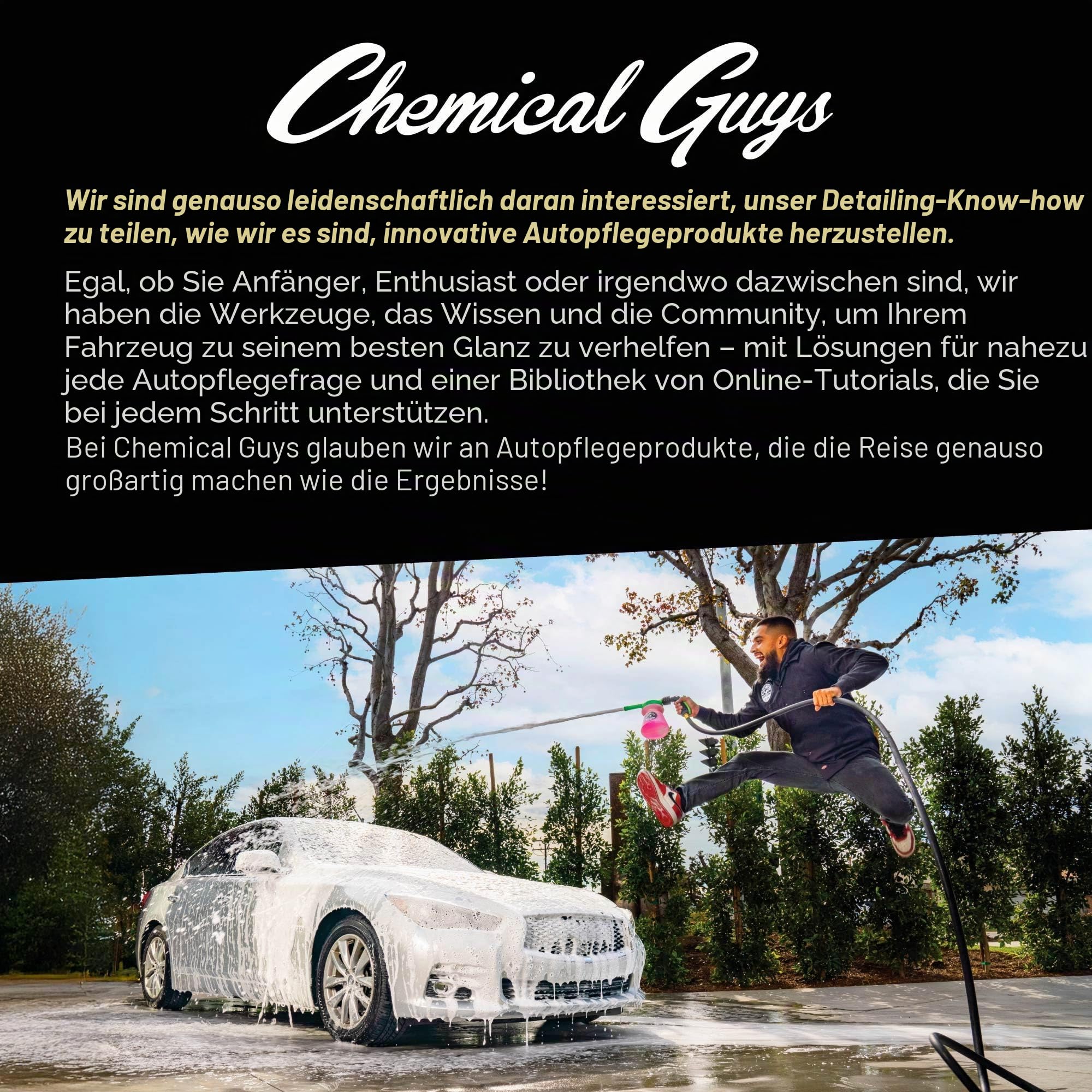 Chemical Guys ACC401 Power Woolie Mikrofaser-Radbürste mit Bohreradapter