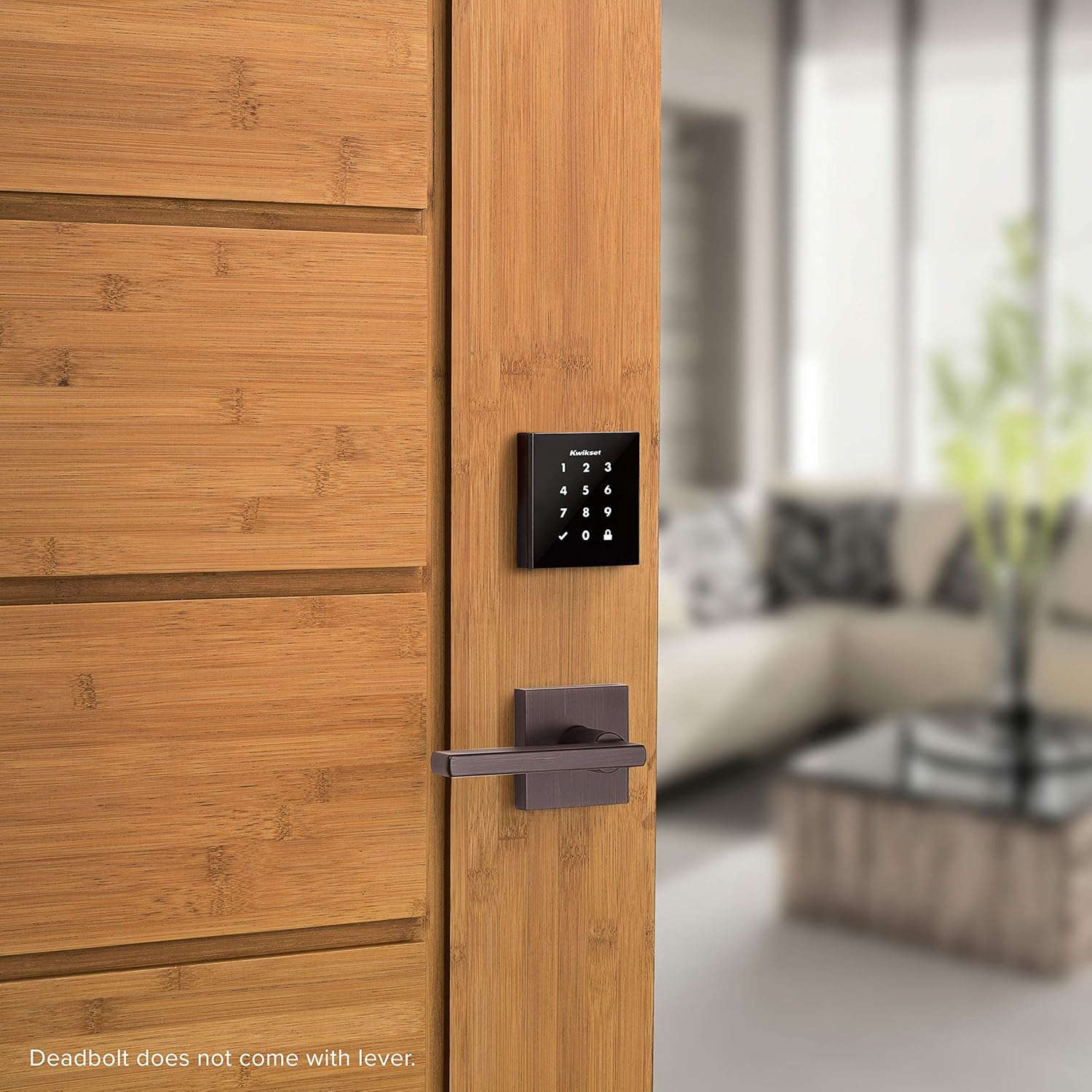 Product Deal Kwikset 99540-001 Obsidian Keyless Z-Wave Electronic Touchscreen Deadbolt, Satin Nickel