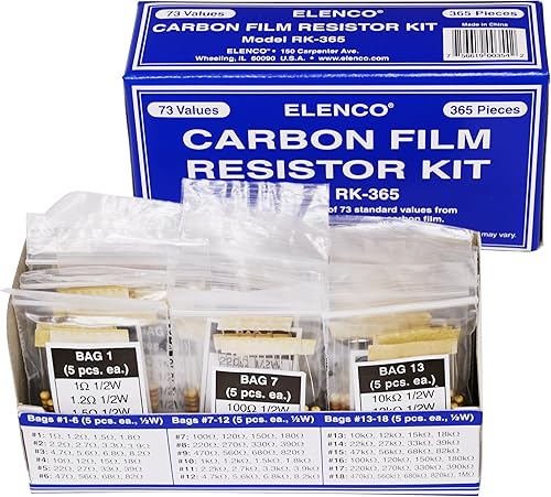 Miniatura 2 de Elenco Kit de resistencias de 365 piezas - RK-365