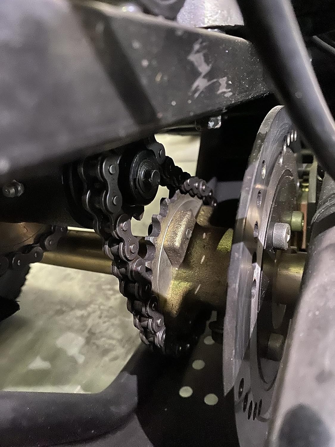 QYMOTO KT196 Go Kart Clutch Driven Pulley 16mm Bore and 32 link 420 Chain for Coleman KT196 Go Kart