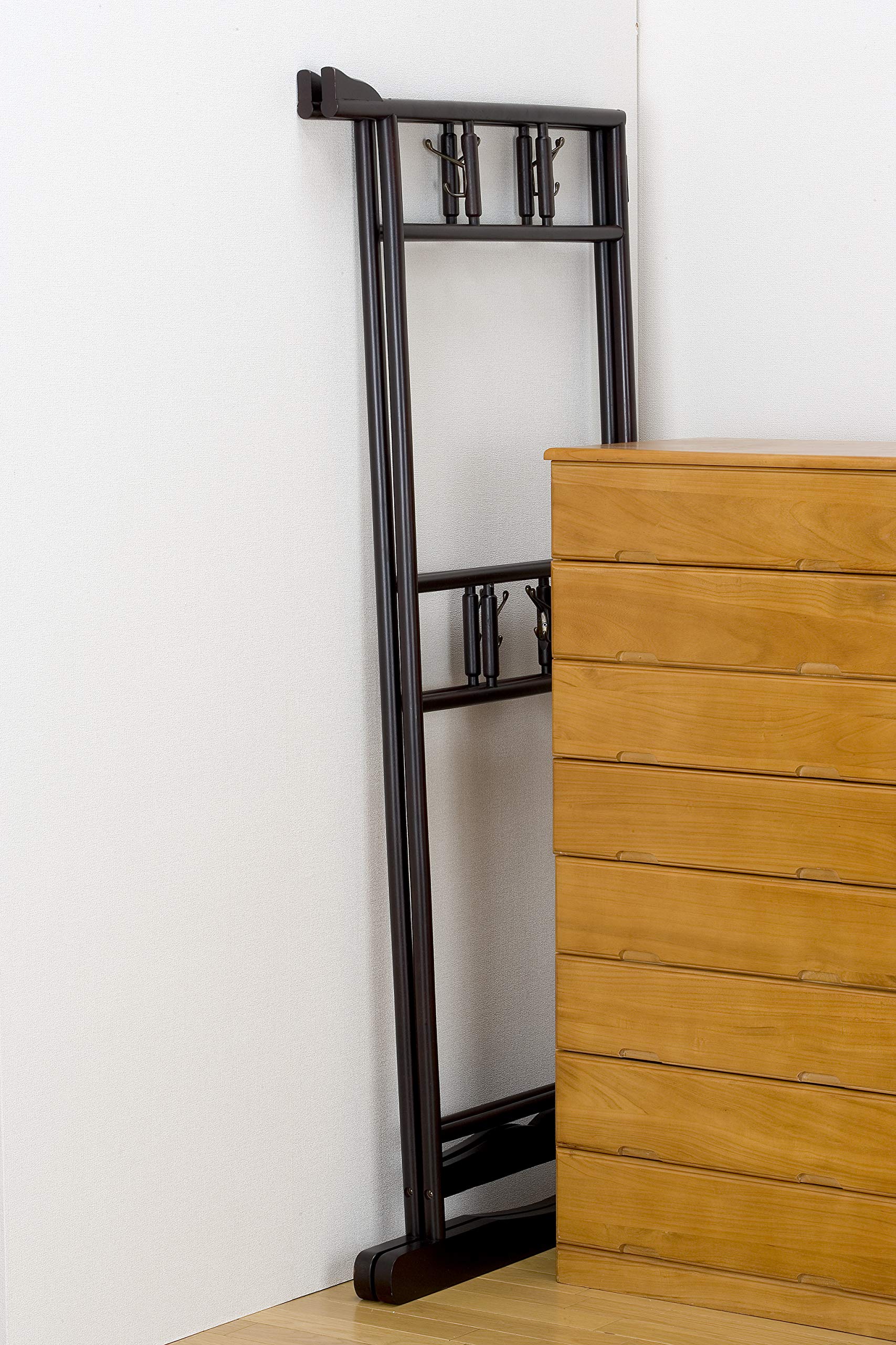 衣桁(いこう) Amazon｜衣桁 いこう 2段タイプ ハンガー ラック 木製 和服 洋服 高さ