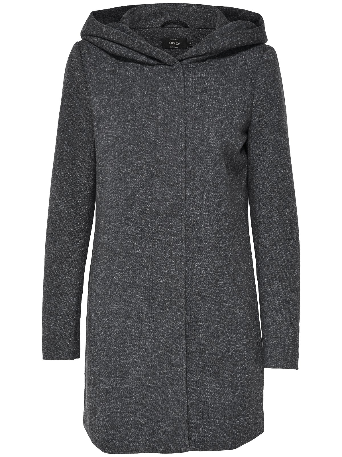 ONLY Damen Kurzmantel Übergangsmantel (XL, Dark Grey Melange)