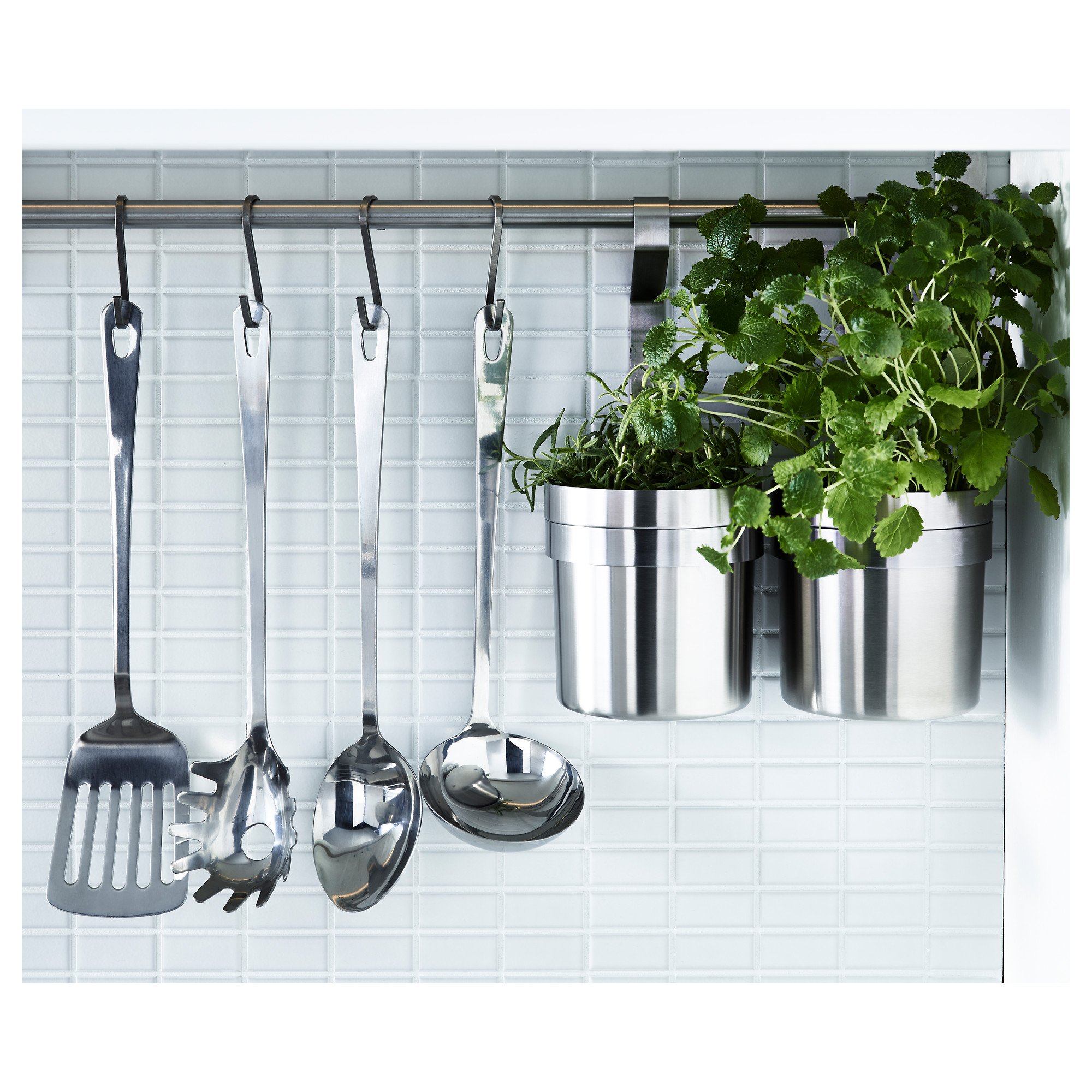 Ikea GRUNKA 4-teiliges Küchenhelfer-Set Edelstahl Küche, Haushalt & Wohnen