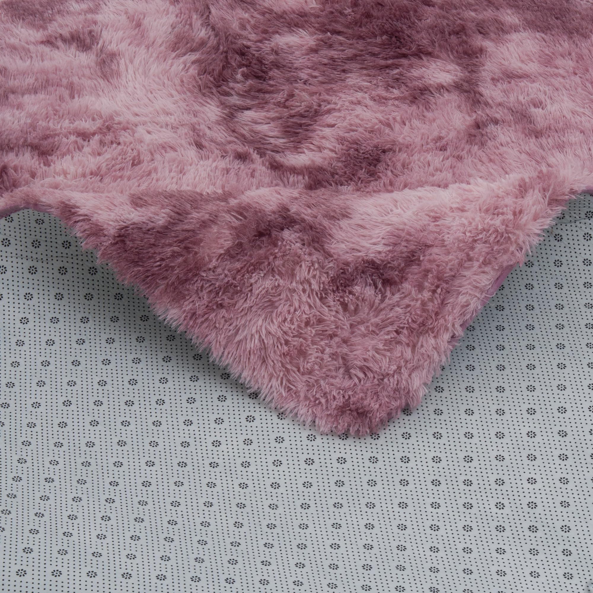 Pergamon Fluffy Shaggy Teppich Altrosa – Hochflor Teppich extra weich, moderner Wohnzimmer Teppich, kuschelig & pflegeleicht