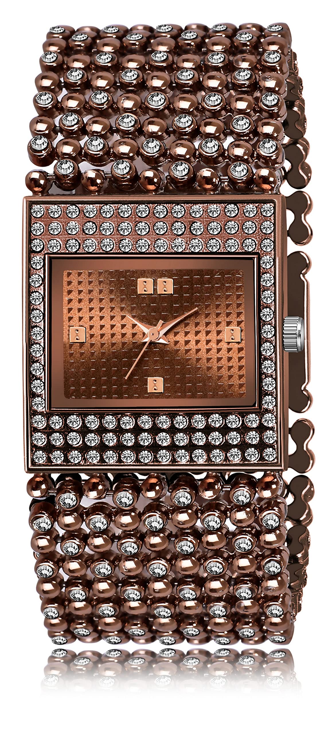 LOREM Brown Square Braclet Analog Watch for Women LR289-UF (B0B4NC52CN) Amazon Price History, Amazon Price Tracker