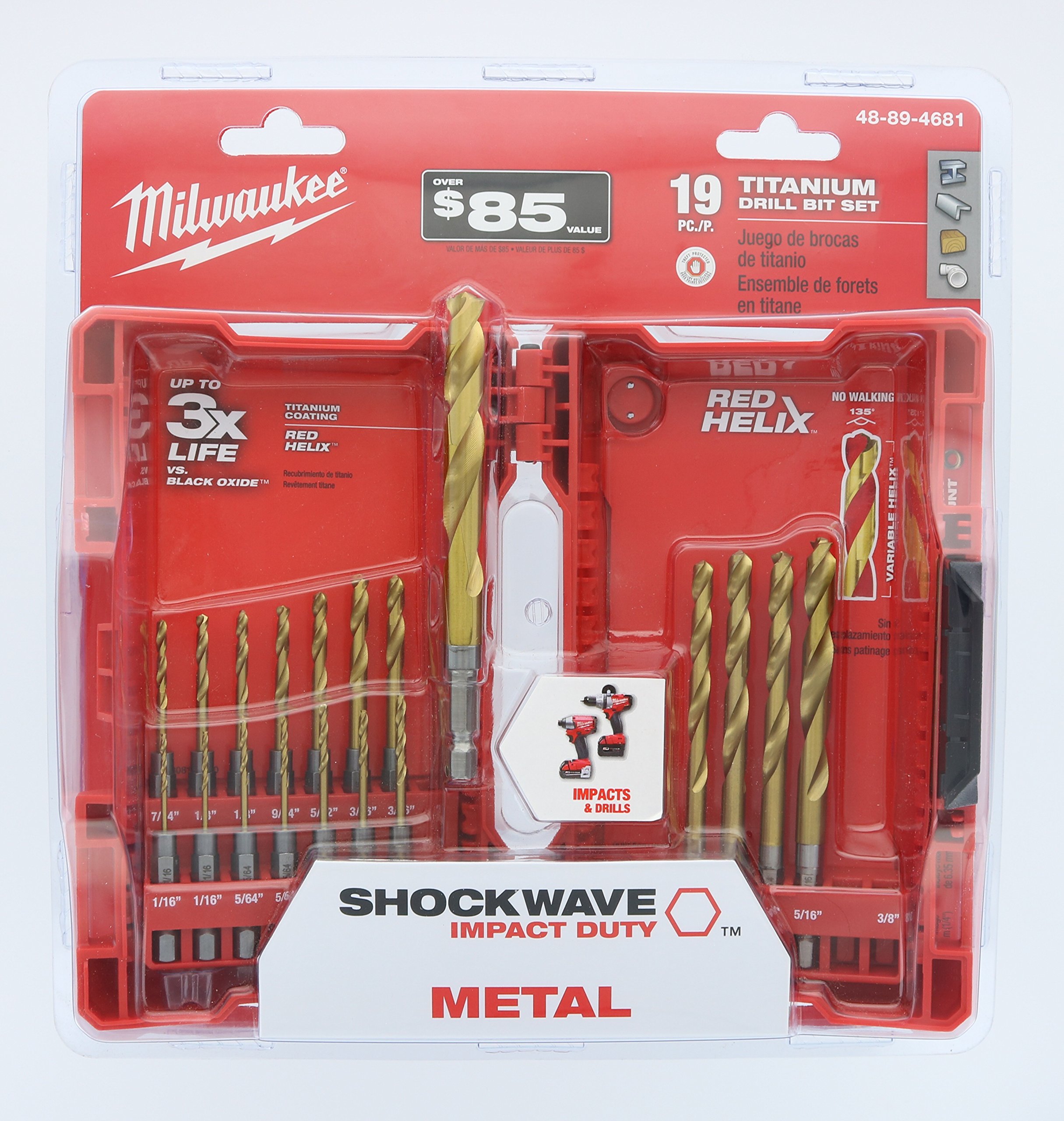 Milwaukee 48-89-4681 Shockwave Titanium 