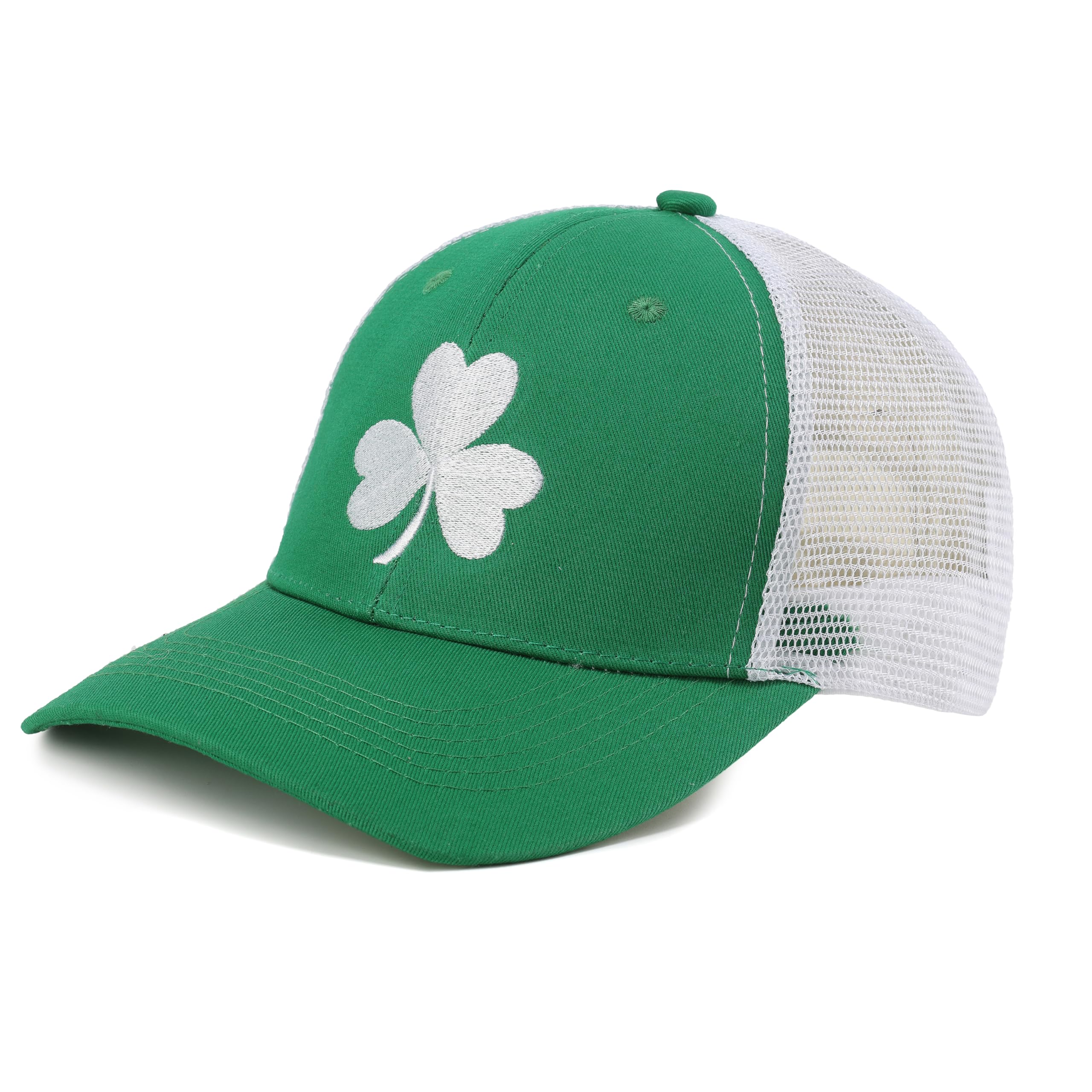St Patricks Day Hat Shamrock Trucker Hat St Pattys Hat Green Baseball Cap Irish Clover Hats for Men Women