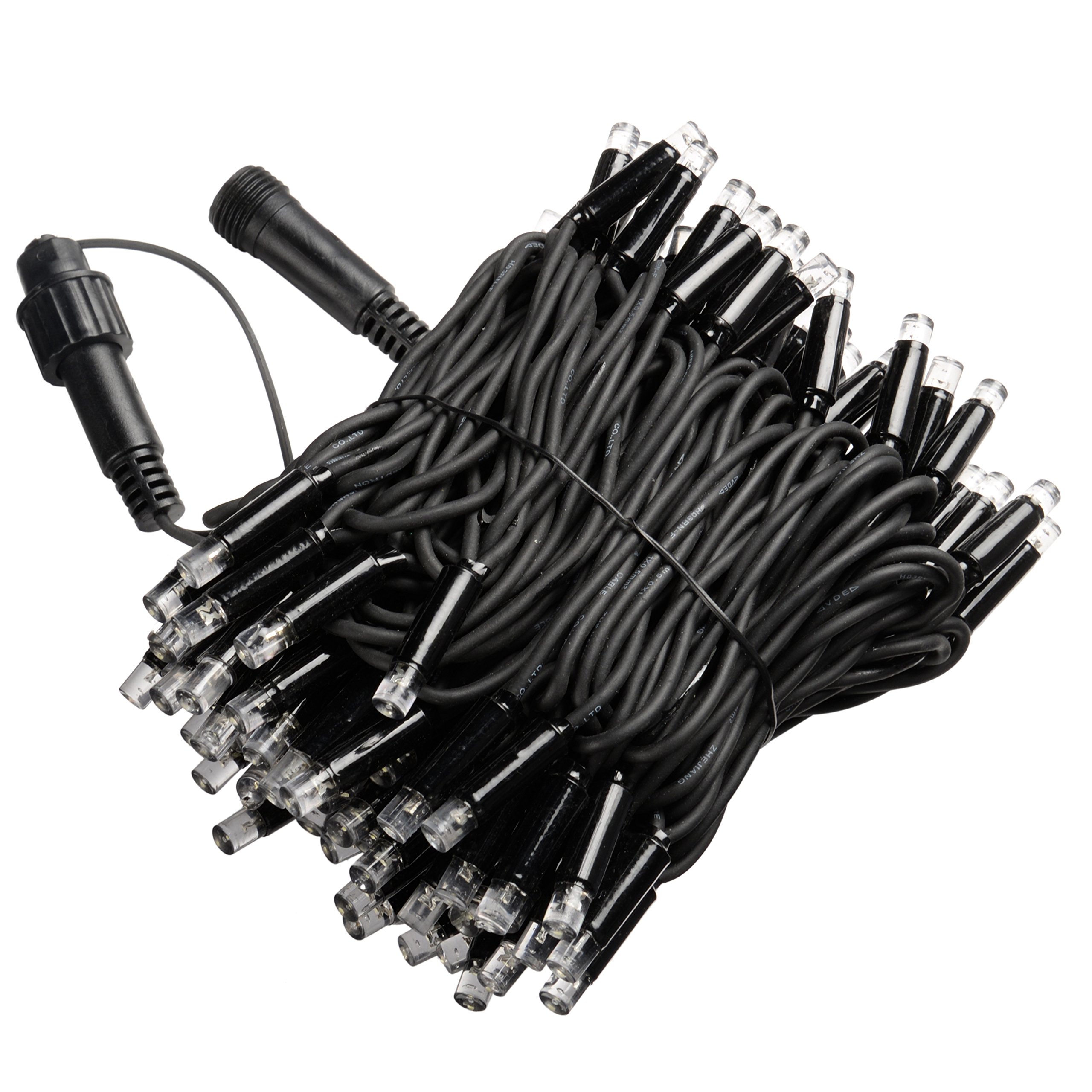 WeRChristmas 100 Warm White LED Lights Connectable Rubber Cable Starter Pack - Image 4