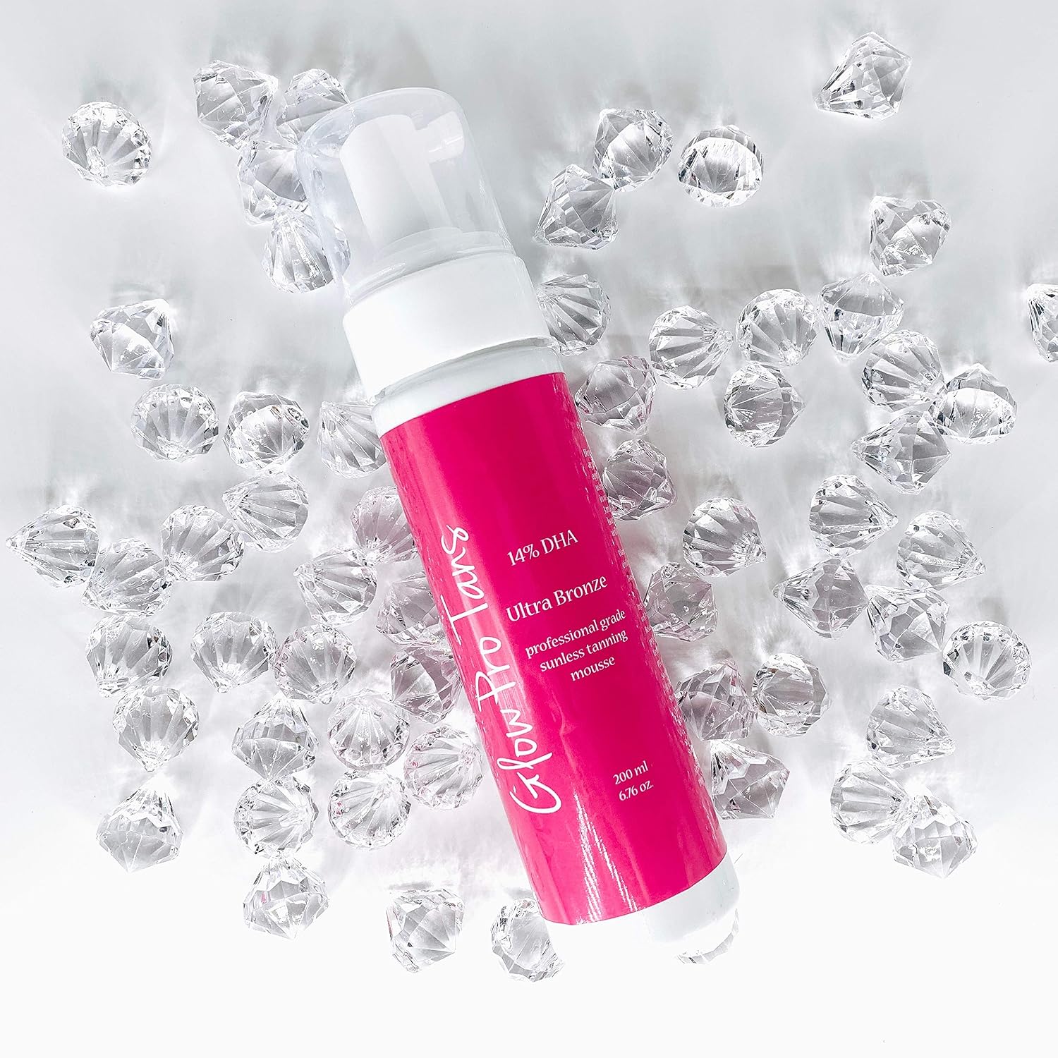 GlowPro Tans - Professional Strength Tanning Mousse - 14% DHA - Spray Tan In A Bottle - Darkest Tan - Dark Self Tanner