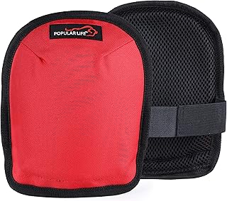 Lightweight Gardening Knee Pads with Removable and Replaceable Foam Pad Insert, Washable Soft Cap Knee Pad, Easy Fit with Adjustable Hook and Loop Velcro Closure Straps