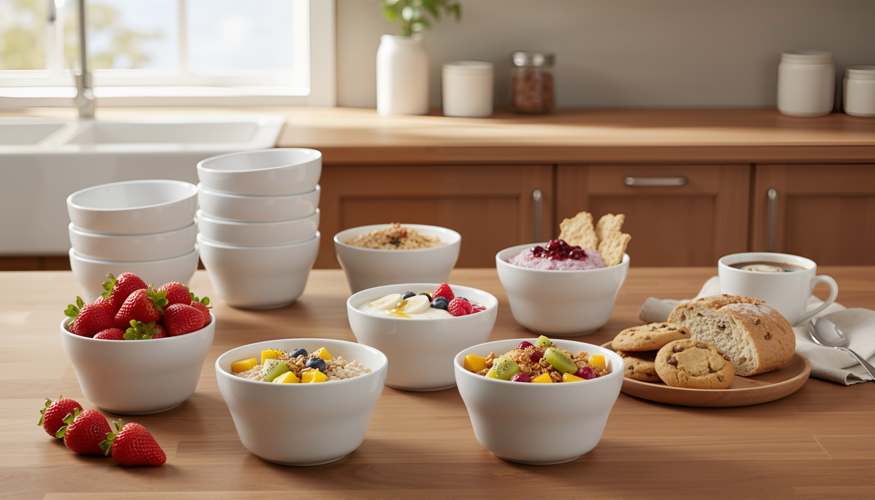 Amazon.com: Suclain 24 Pack Porcelain Bowls Set Porcelain Bouillon