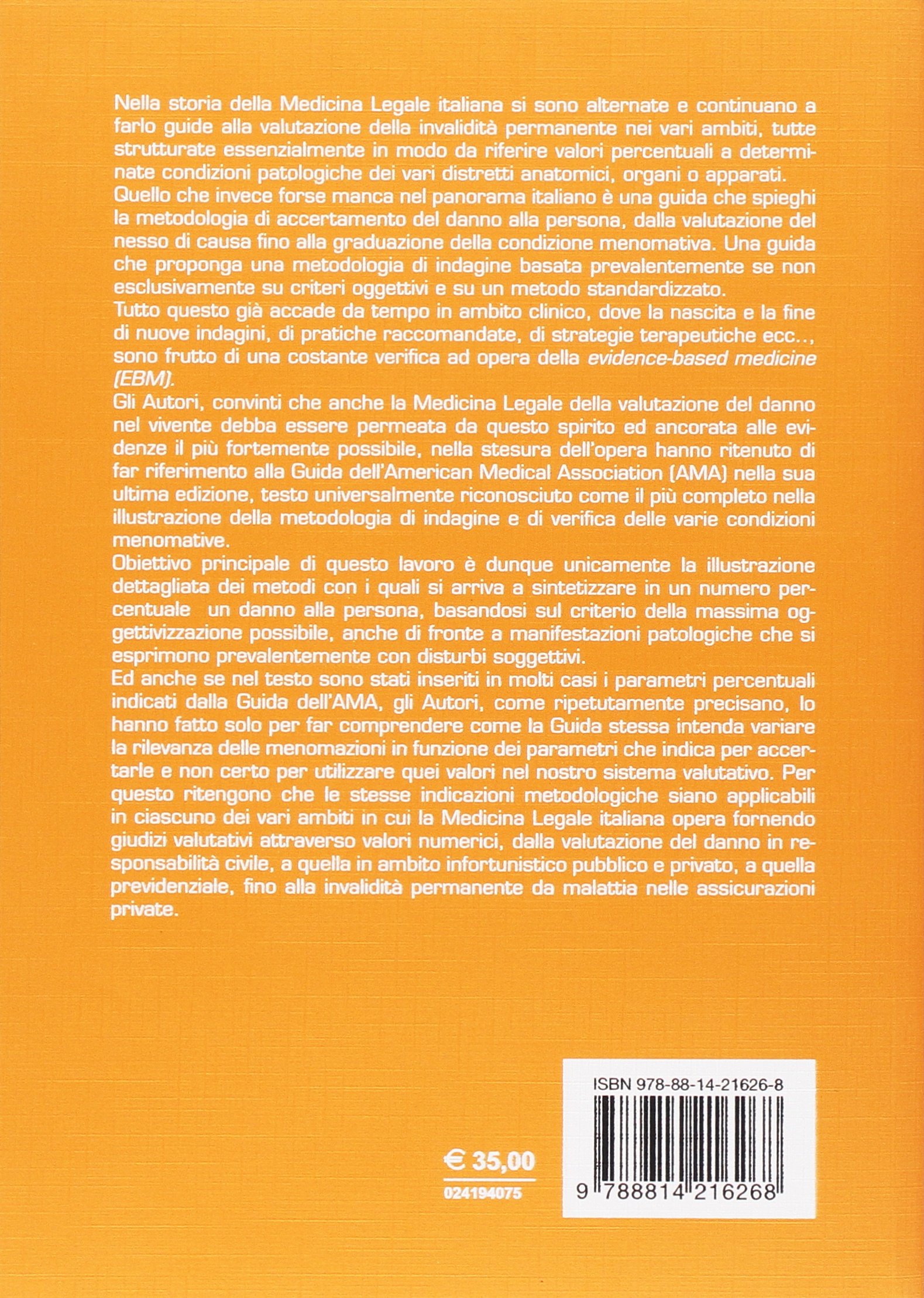 Semeiotica Medico-Legale Per L'Accertamento Dell'Invalidità Permanente