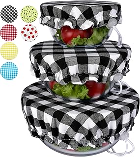 25 Handmade Cotton Kitchen Decor Ideas You’ll Adore 25 Handmade Reusable Cotton Fabric Bowl Covers - Two Layers of Fabric (Set ...