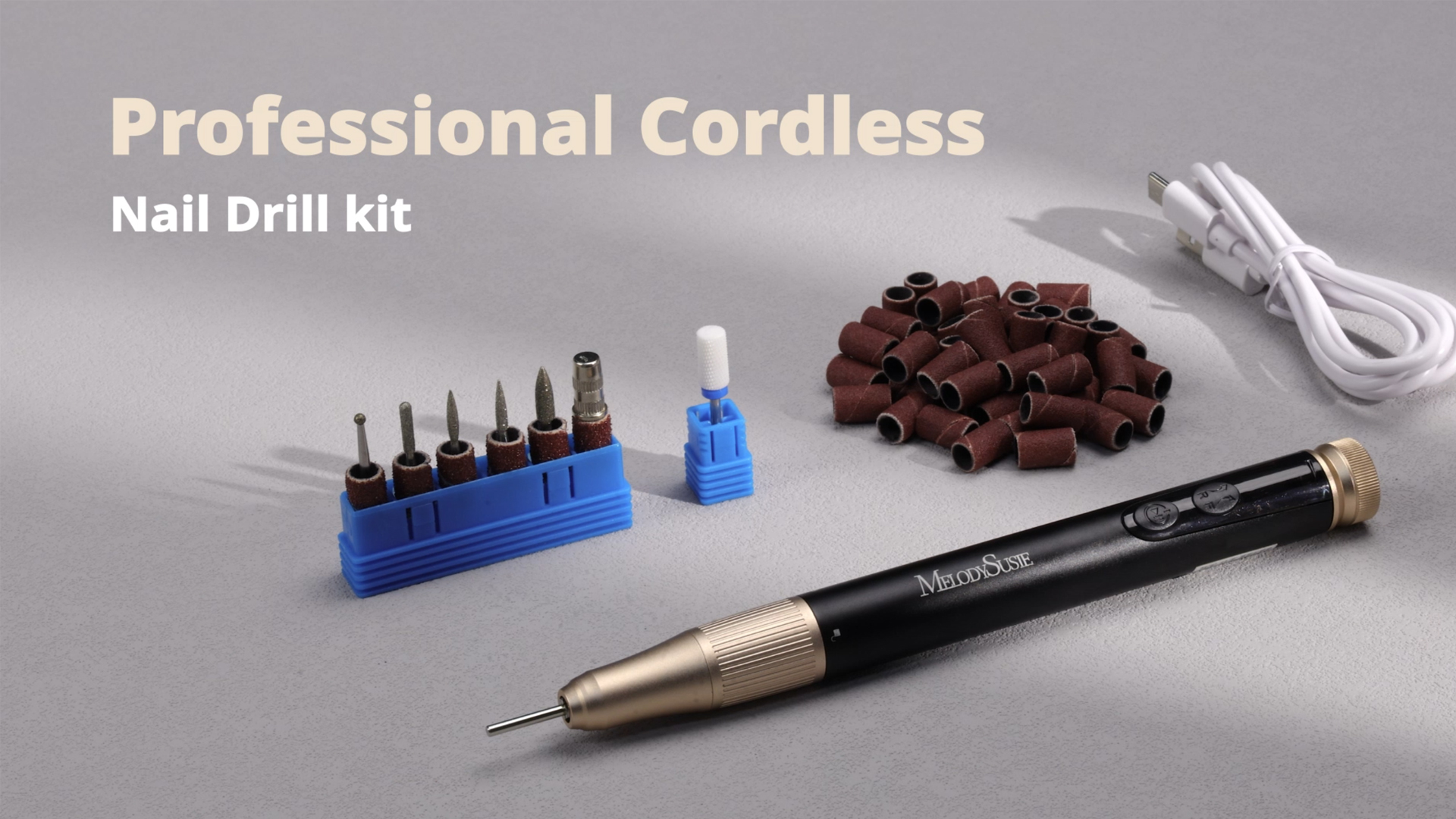 Amazon.com: MelodySusie Pen-Shaped Cordless Nail Drill with